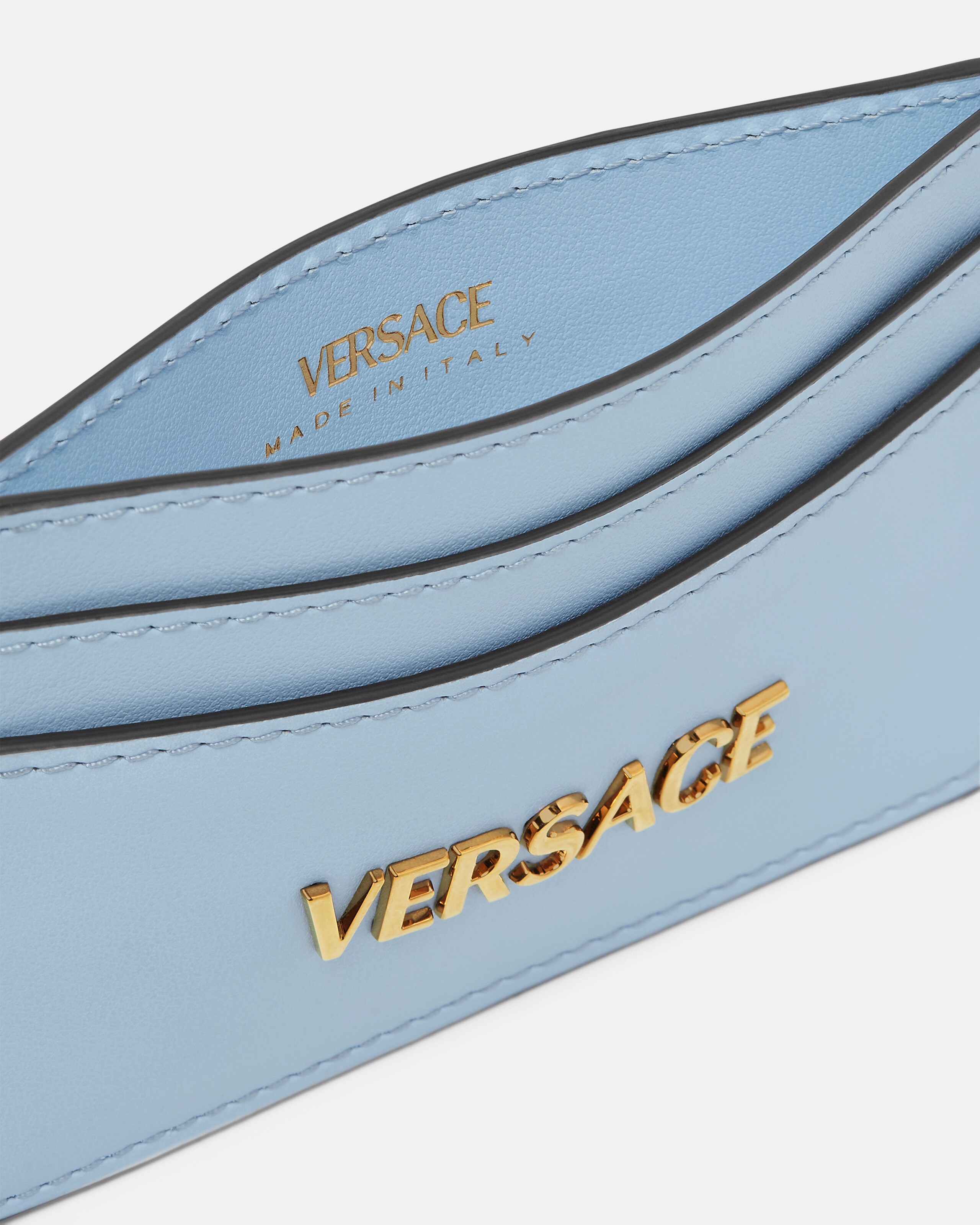 ヴェルサーチェ タグ レザー カード ホルダー ピンク | VERSACE JP