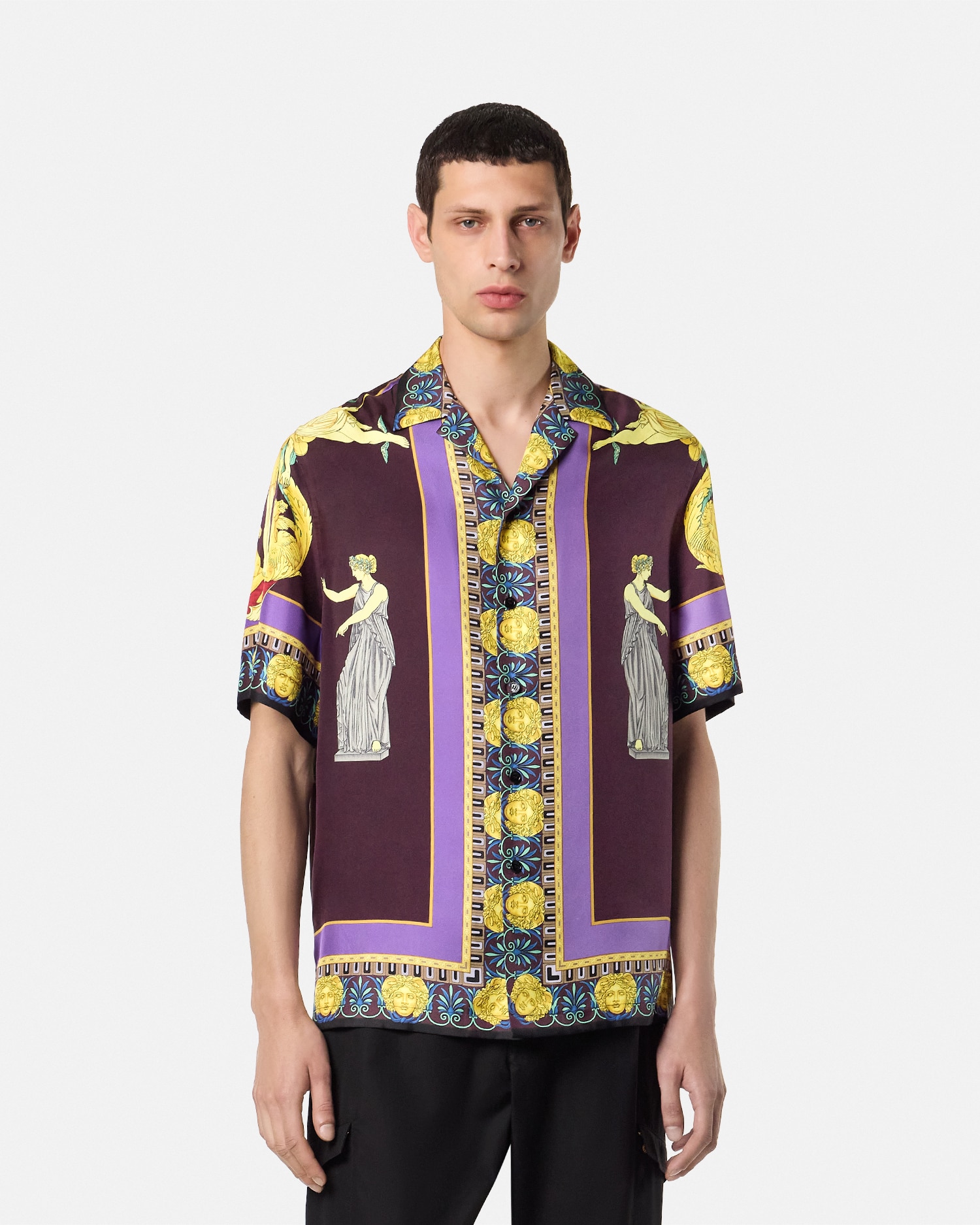【美品】Versace (ヴェルサーチ) メンズ ロングコート メンズ デザイナー ジャケット & コート | ヴェルサーチェ 日本