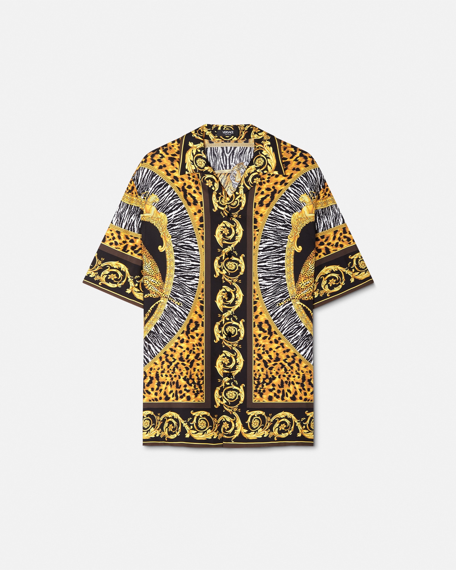 ヴェルサーチ　シャツ、ネクタイ ヴェルサーチ VERSACE ネクタイ シルク100％ 金 黒｜Yahoo