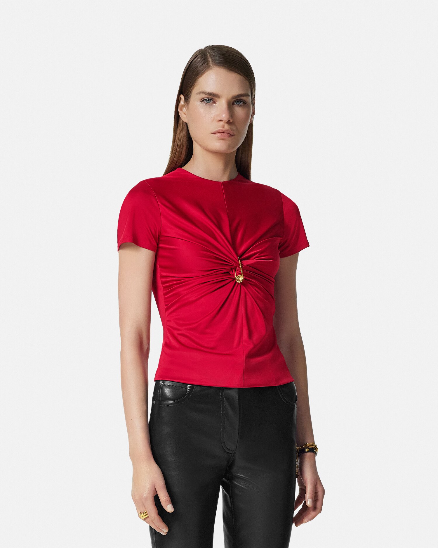 VERSACE★ギャザー トップ セーフティー ピン ギャザー トップ セーフティー ピン | VERSACE JP
