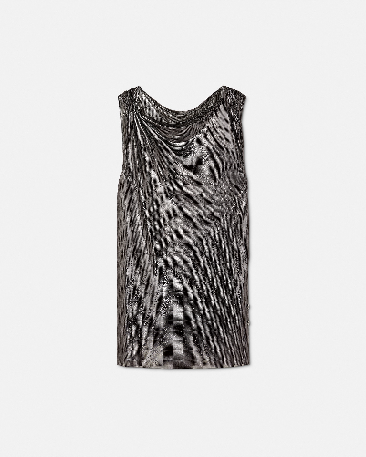 ◆VERSACE◆ダッチェスサテン マキシワンピース ドレープ入り V NECK LONG CAPE DRESS：ワンピース（ワンピース）｜CITYSHOP