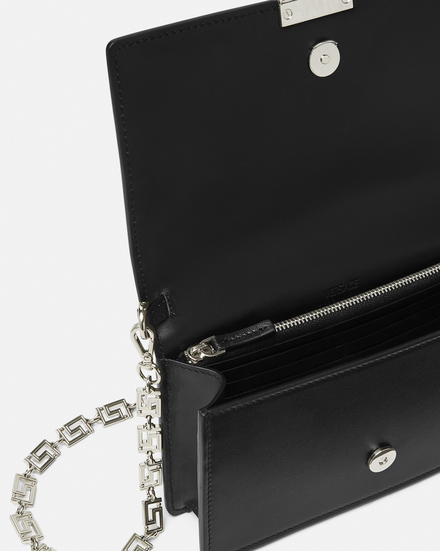 VERSACE - ヴェルサーチ VERSACE Vロゴ グレカ 斜め掛け カバン