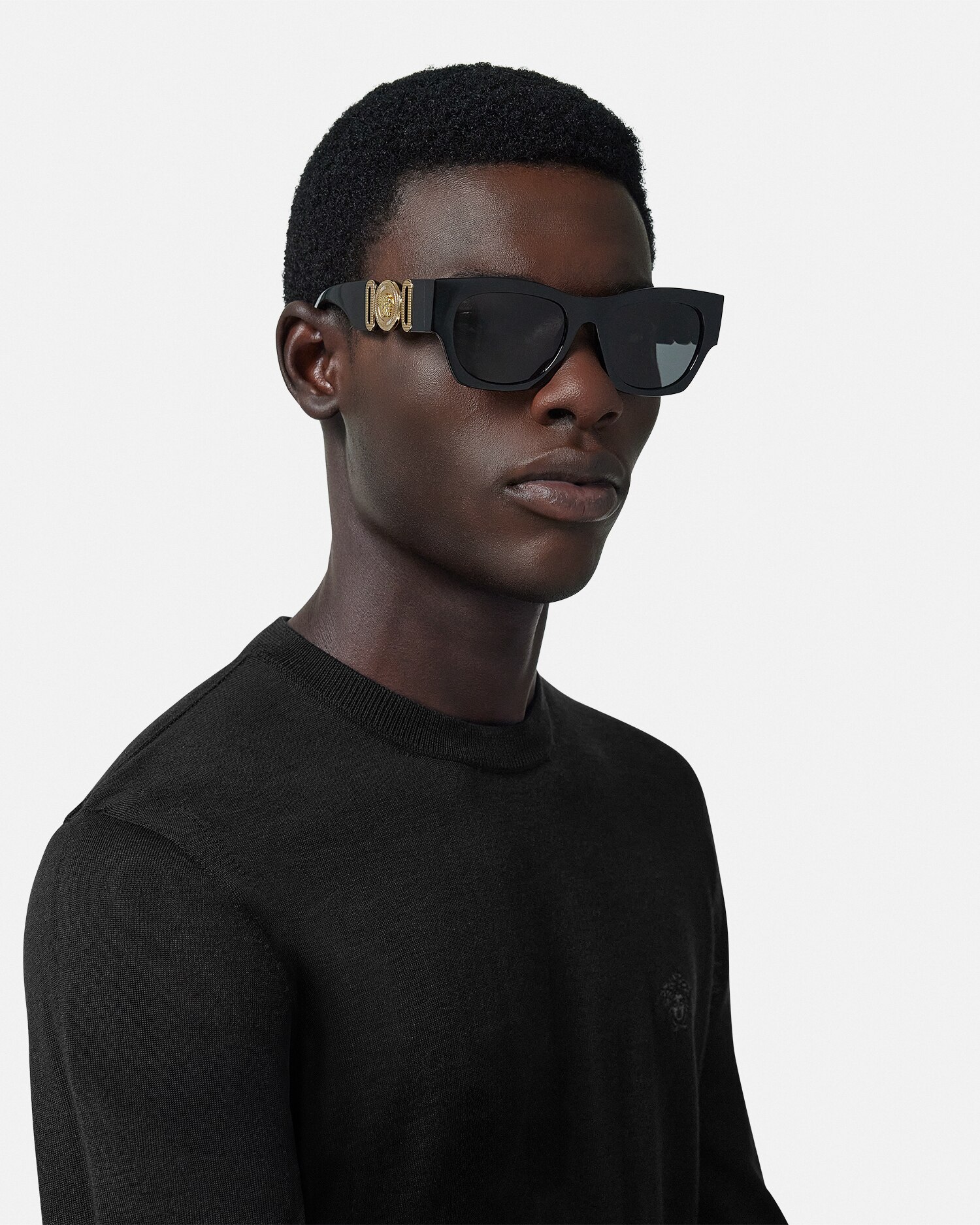 Rock and ty Gianni Versace ヴェルサーチ Versace VE2238 XL (61 - 13) with Silver lenses and Gold