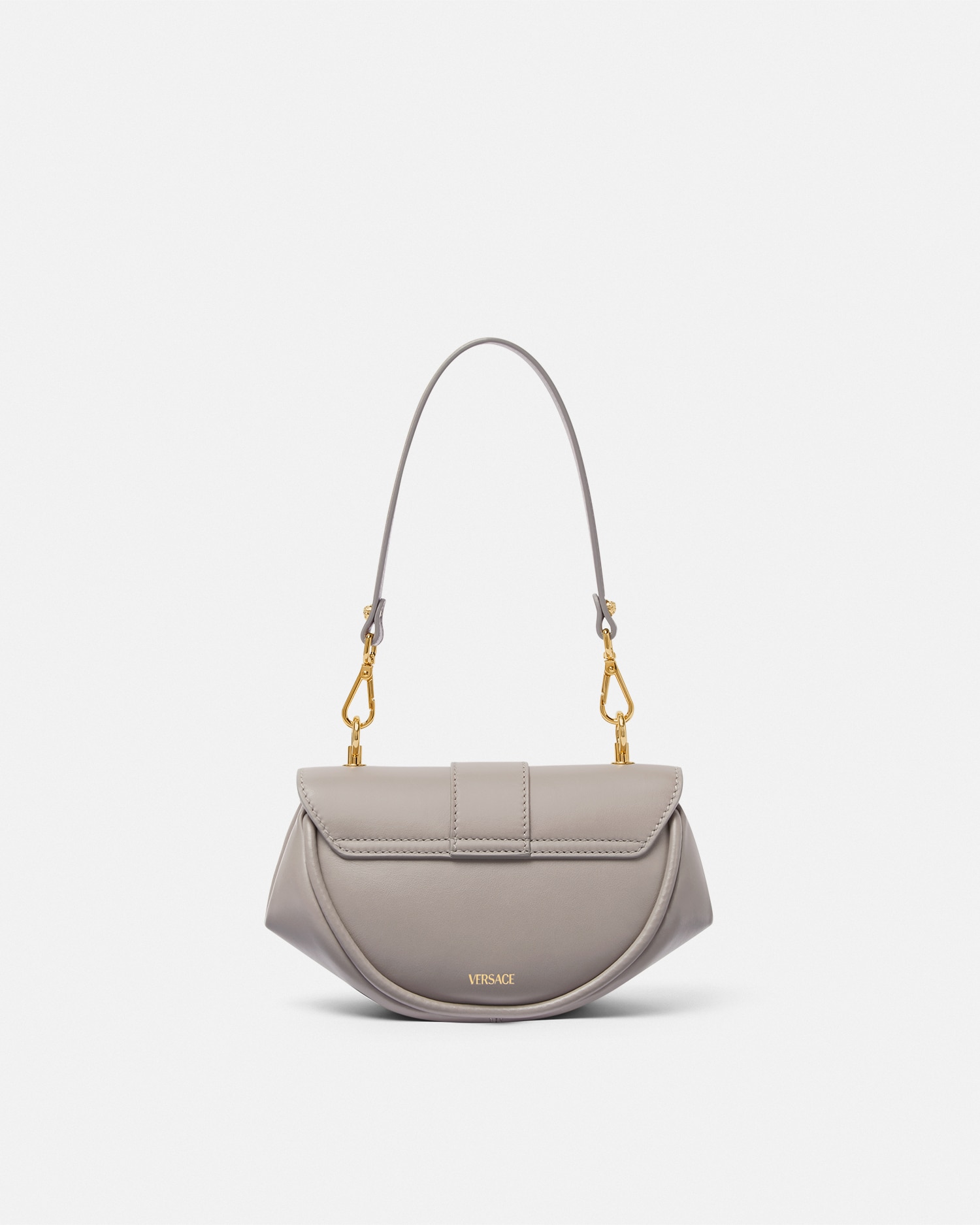 新作　VERSACE エンボス加工ショルダーバッグ ヴィルトゥス レザー ショルダーバッグ | VERSACE JP