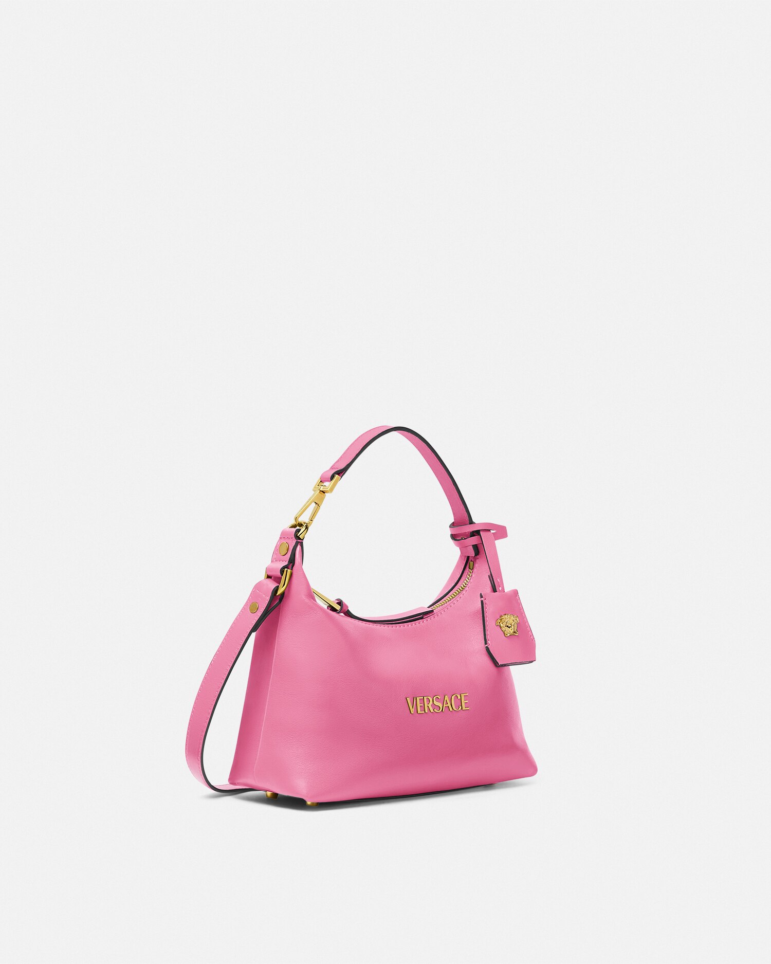 ✨VERSACE ヴェルサーチ ハンドバッグ 赤 太陽 レザー✨ VERSACE - VERSACE ヴェルサーチ ショルダーバッグ 赤 【古着