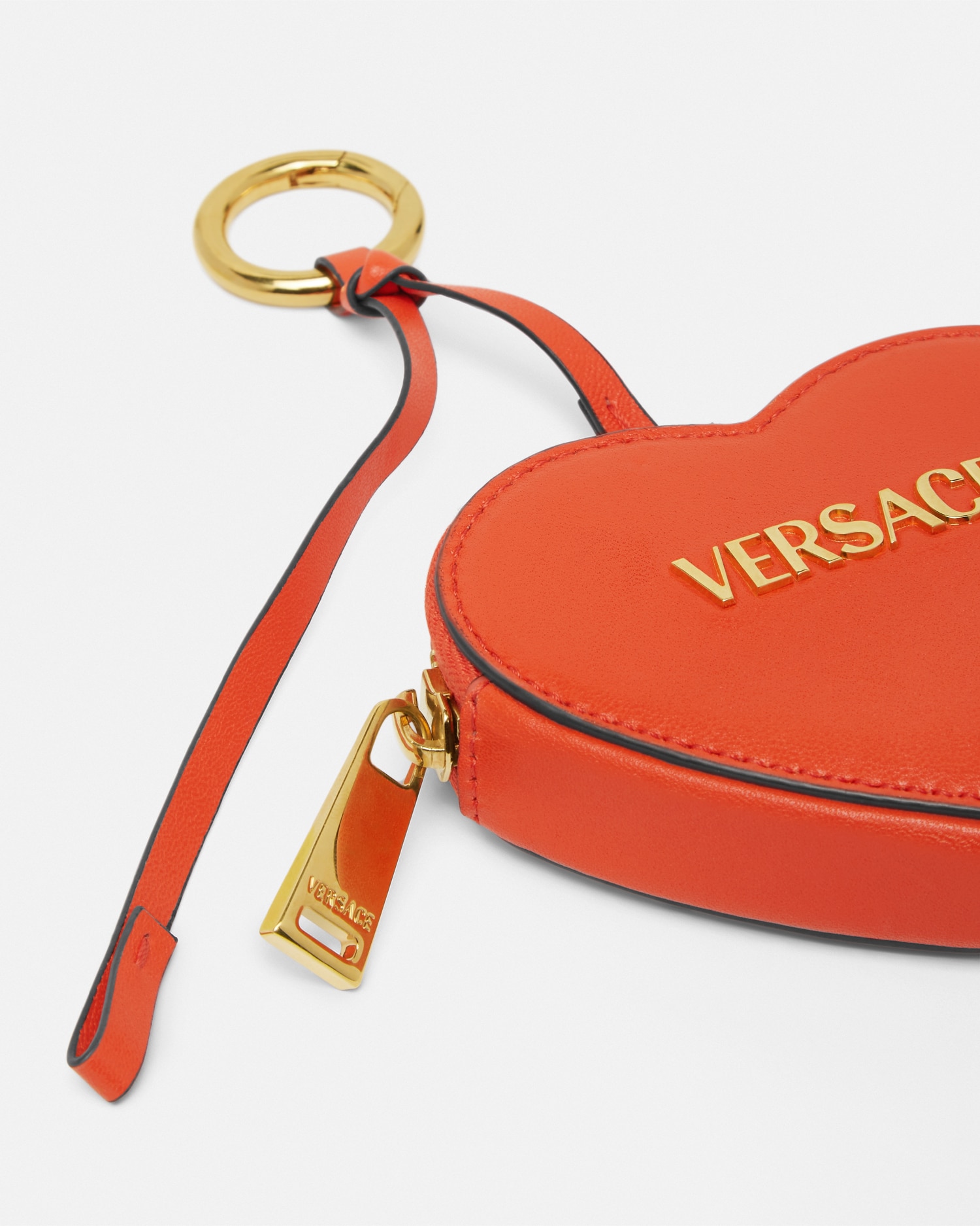 人気【VERSACE】タグ コインポーチ ハート チャーム 直営 90_1019350-