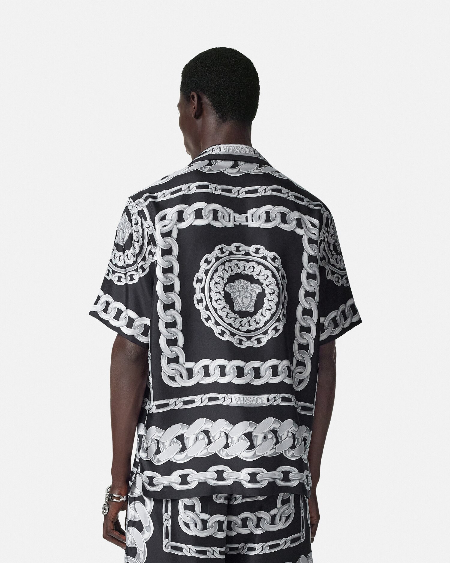 シルク シャツ メドゥーサ チェーン | VERSACE JP