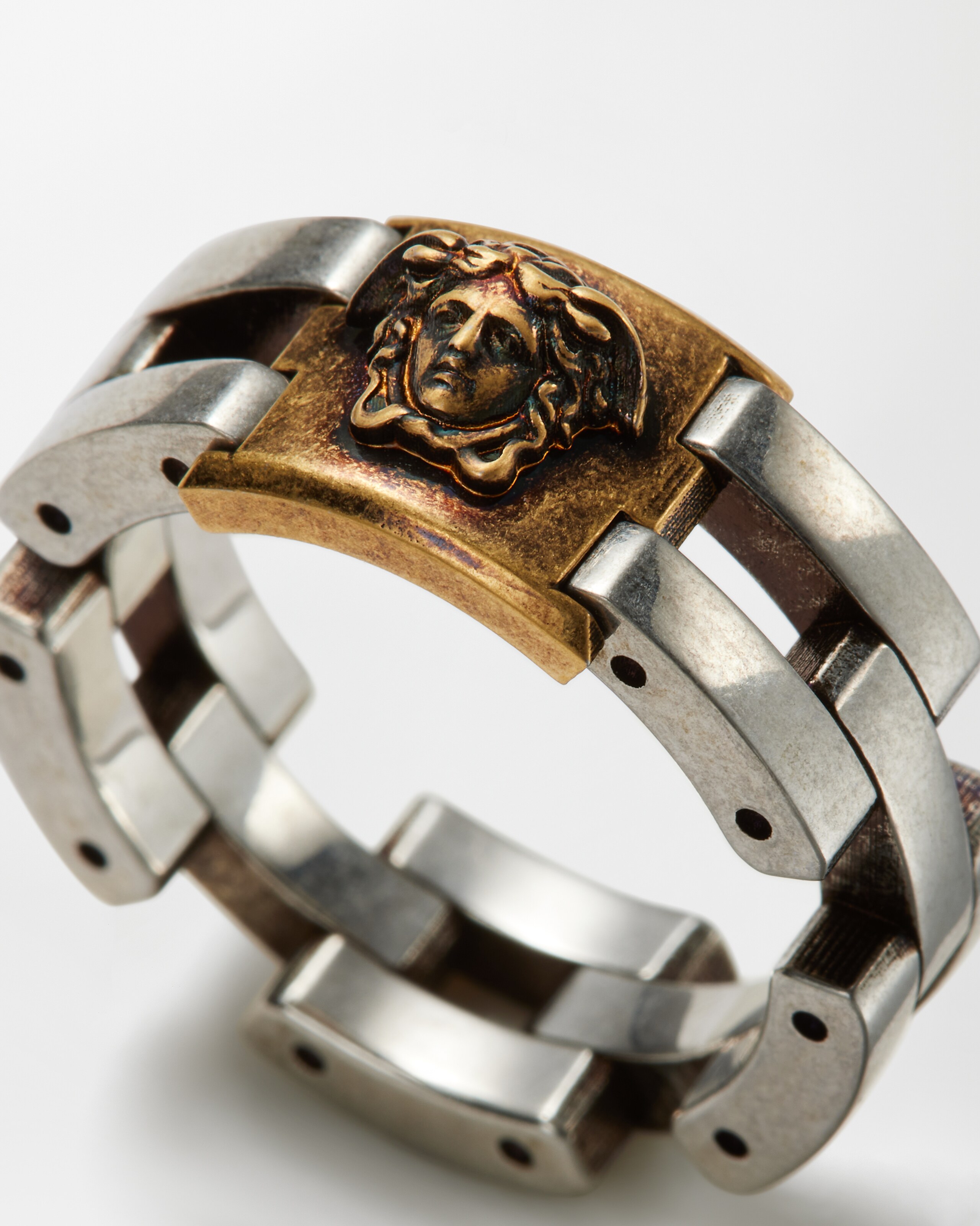 メドゥーサ リンク リング シルバー,ゴールド | VERSACE JP