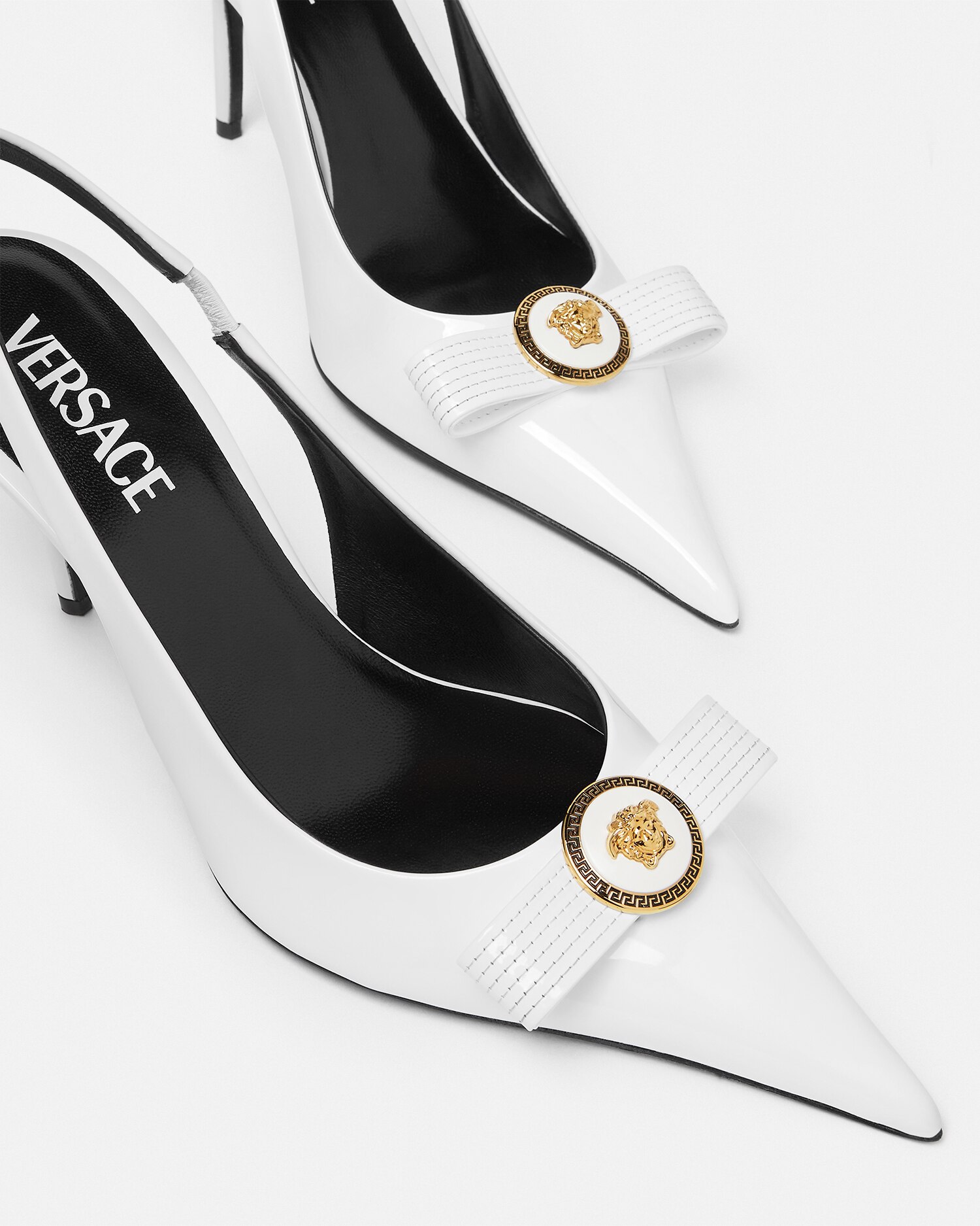 ヴェルサーチ| GIANNI VERSACE パンプス ヒール ドット 22.5