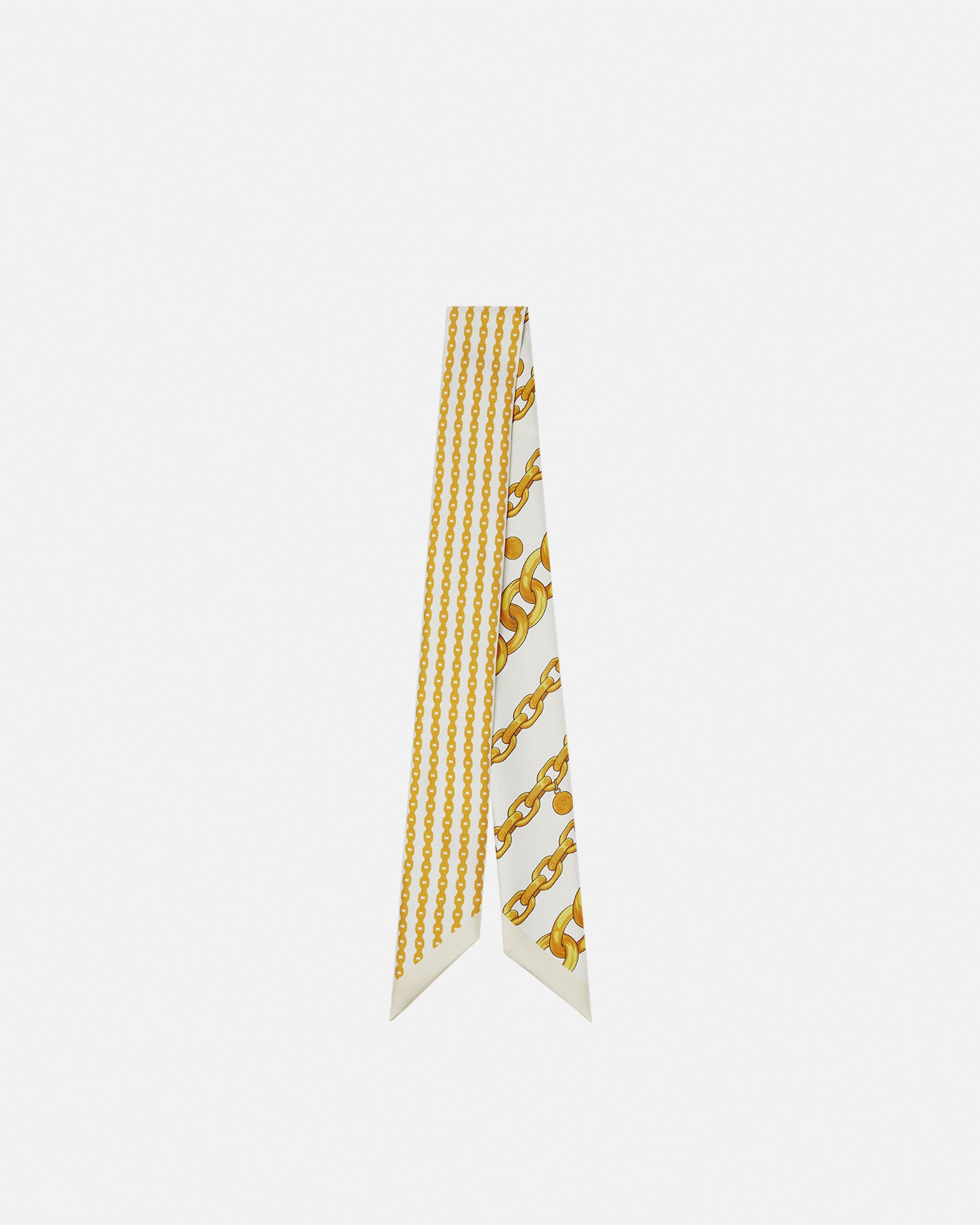 Barocco Silk Scarf Tie Black,Print | VERSACE US