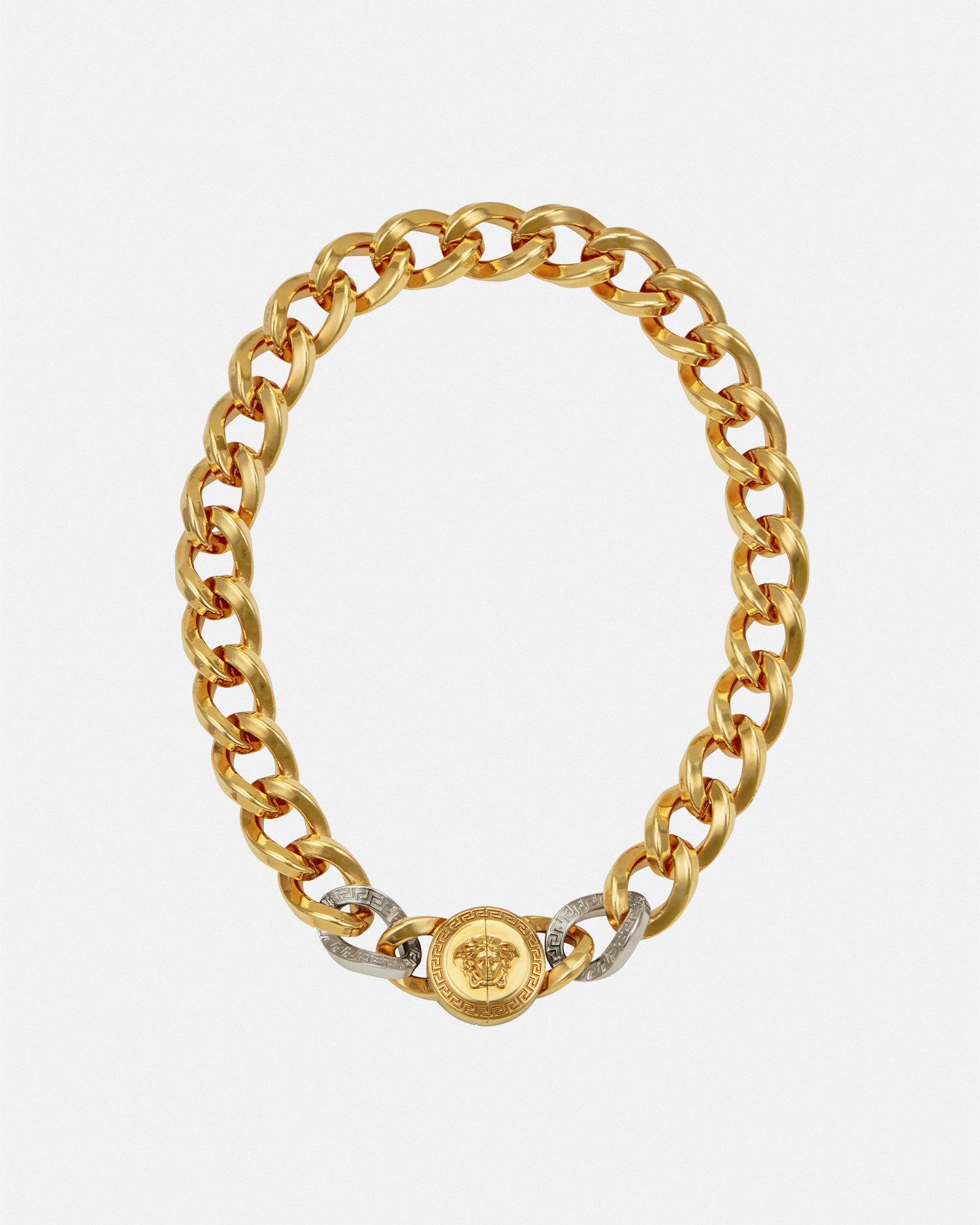 ヴェルサーチ VERSACE ネックレス 1015201 1A00621 4J120 メドゥーサ '95 クリスタル サークル ペンダント ゴールド  アクセサリー MEDUSA '95 PENDANT NECKLACE - 【marcoplus】- プレゼント＆ギフトのギフトモール