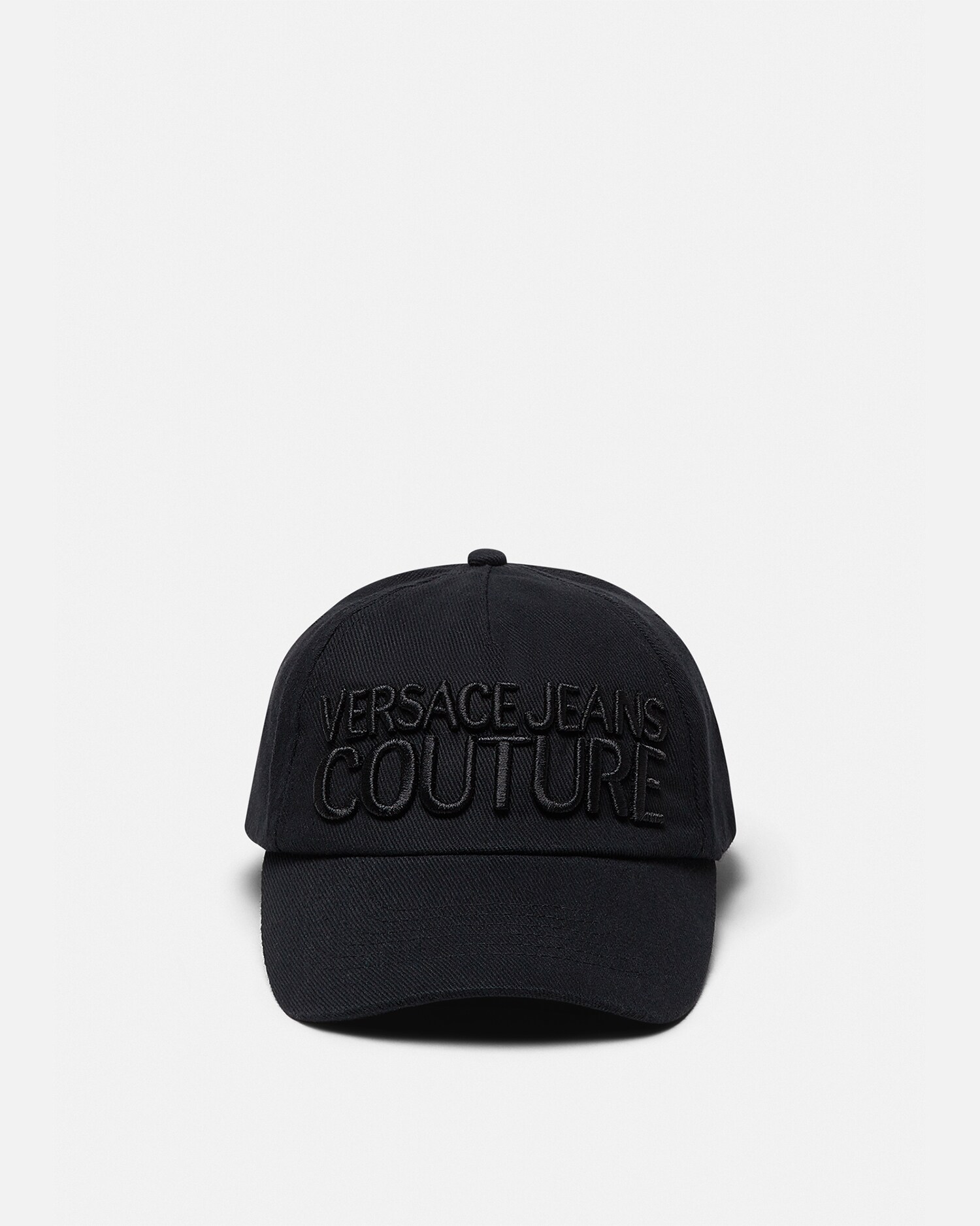 ロゴ 刺繍 ベースボール キャップ ブラック,ゴールド | VERSACE JP