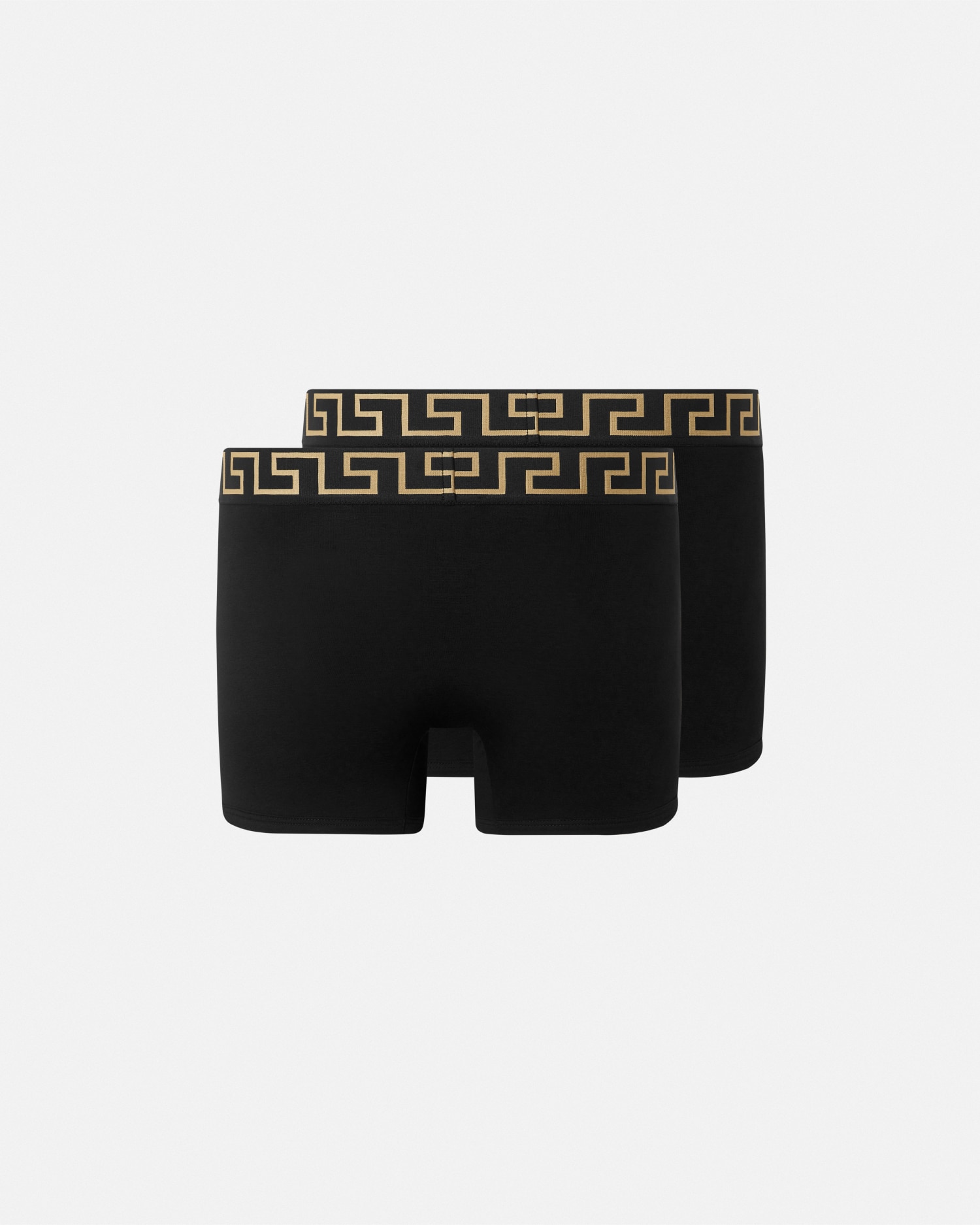 VERSACE グレカ ボーダー ロング トランクス 2枚パック 90_AU10192-