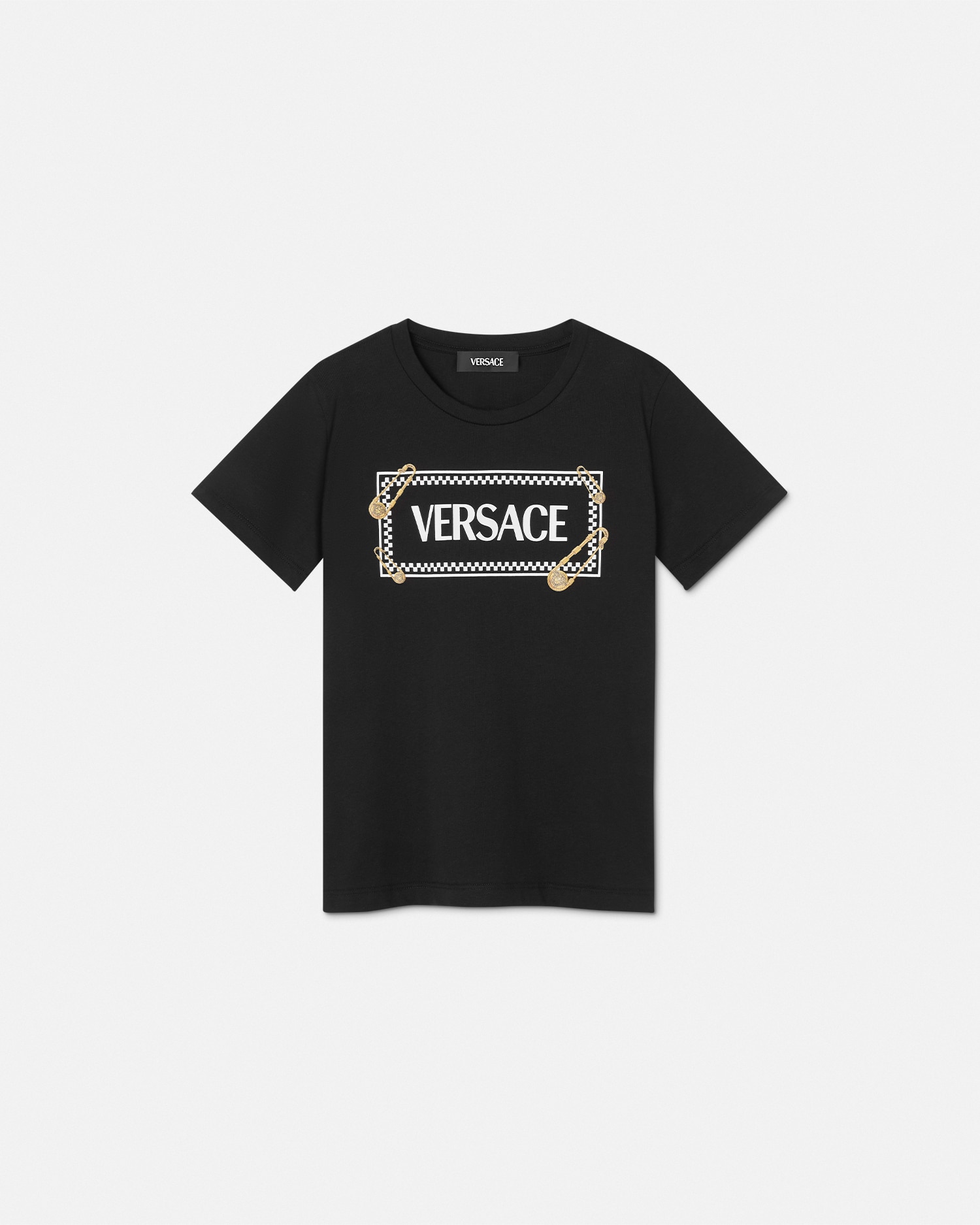 新品タグ付き！ヴェルサーチ　Tシャツ　メデューサ　ラウンドラゴ　ビッグロゴ VERSACE ヴェルサーチェ メデューサ ロゴ Tシャツ 半袖 (VERSACE