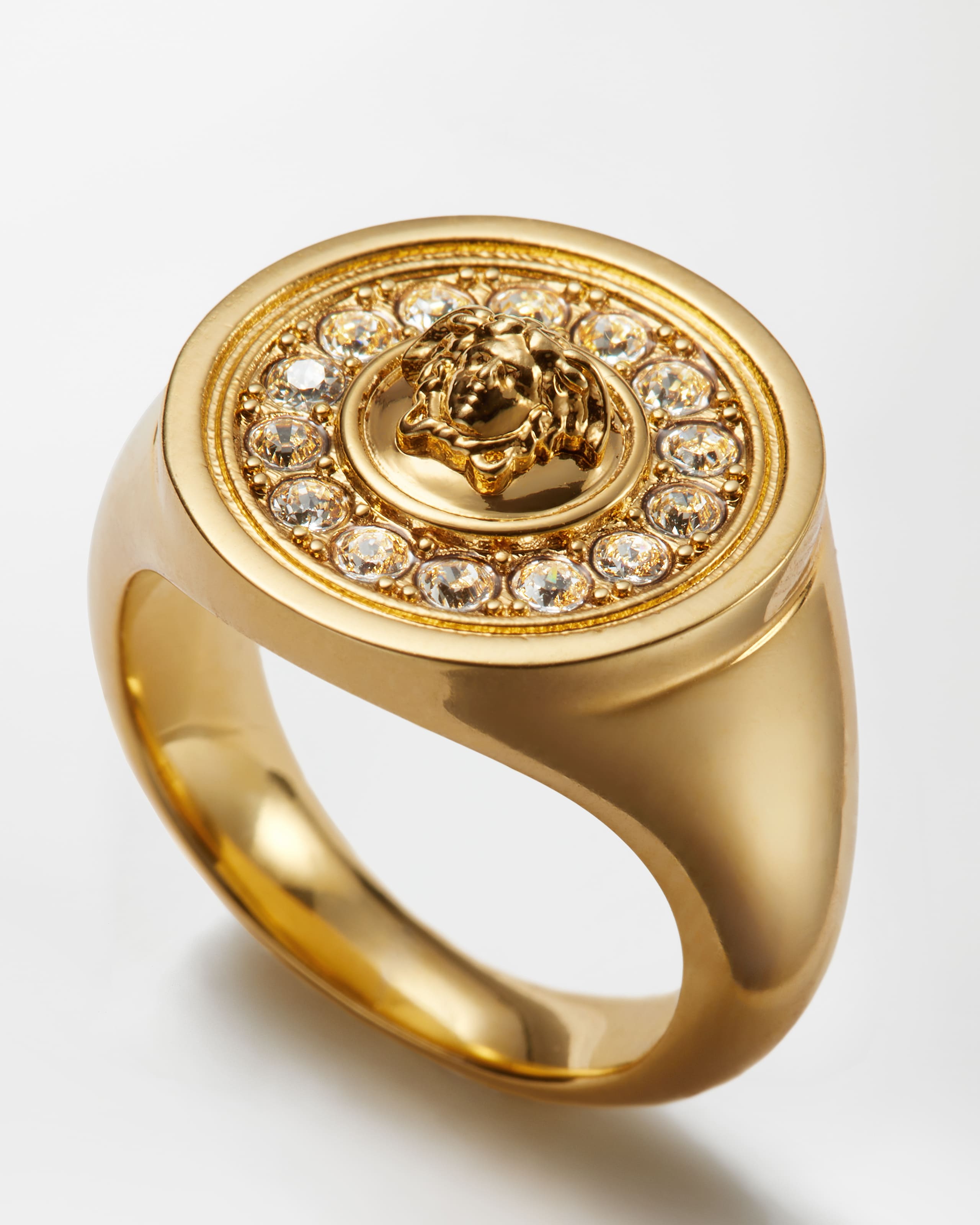 メドゥーサ クリスタル リング シルバー | VERSACE JP