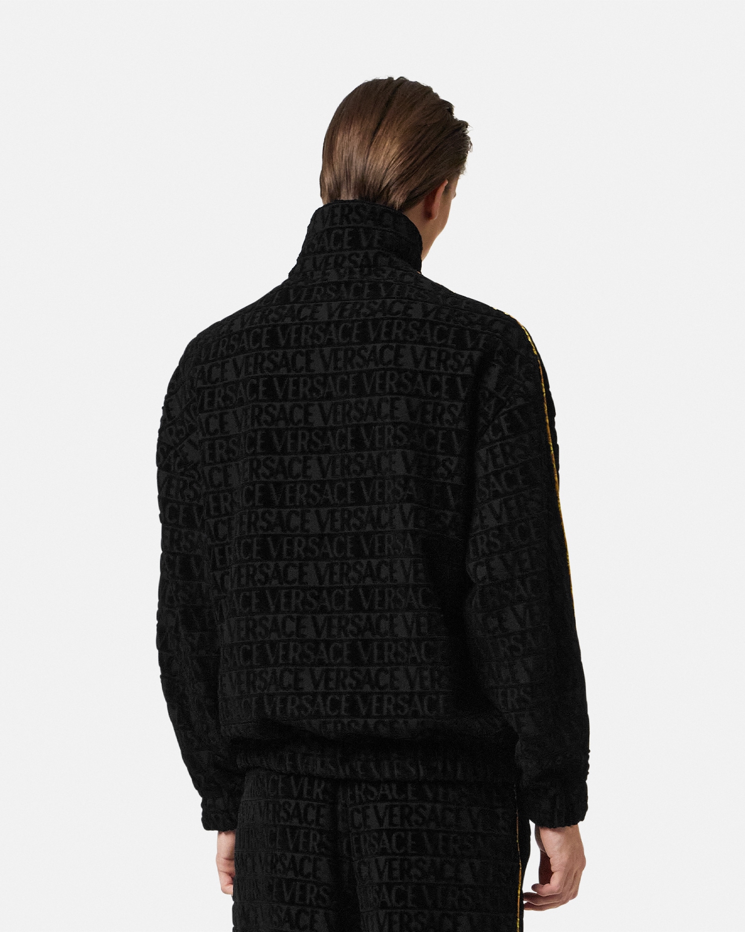 90's VERSACE　SPORT ゴルフアートプリントジャケット　ショート丈 90's VERSACE SPORT ゴルフアートプリントジャケット ショート丈 90's