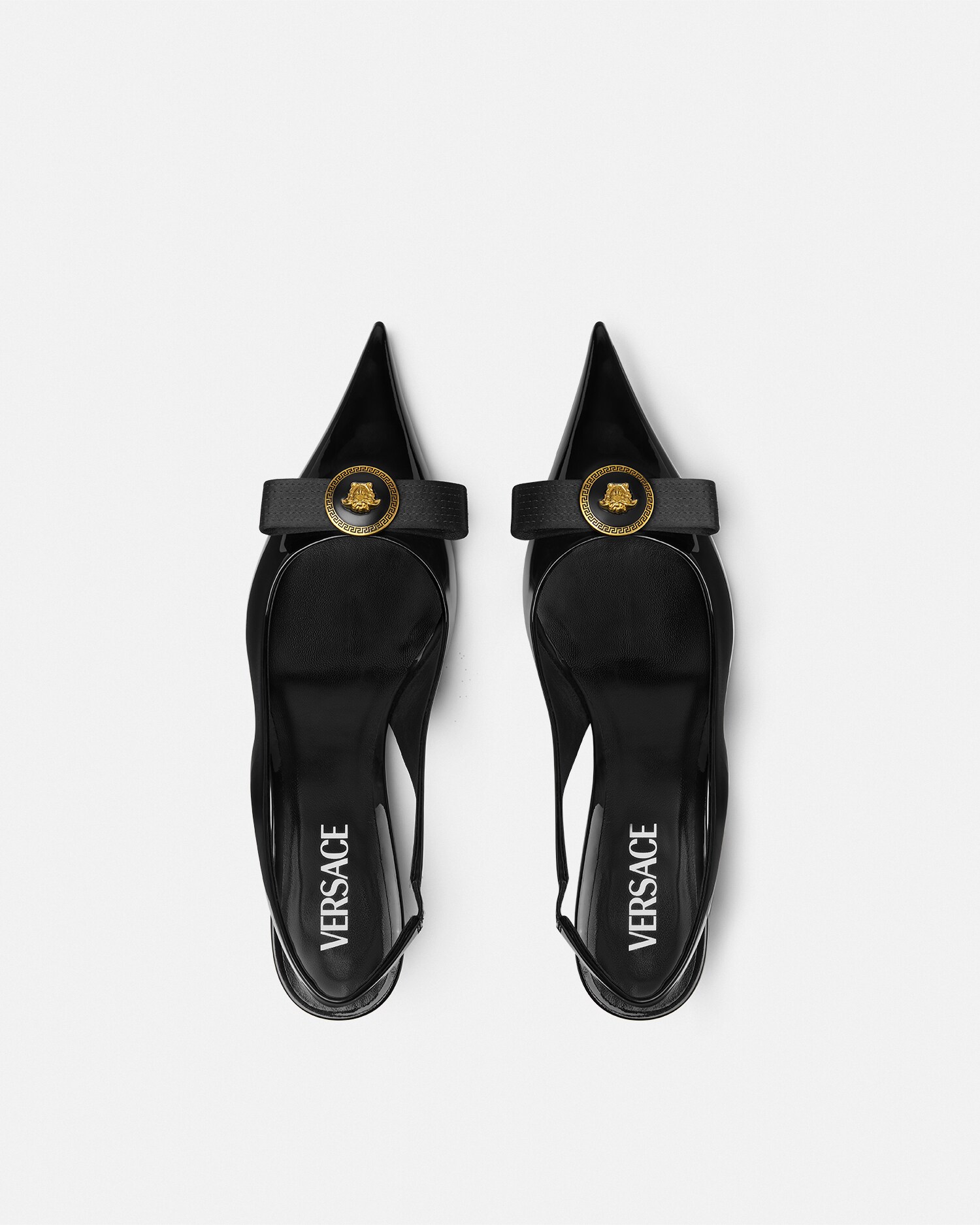 希少　ヴェルサーチ　VERSACE パンプス　ヒール　レース　夏　約23.5cm レディース ジャンニリボンパンプス | ヴェルサーチェ 日本