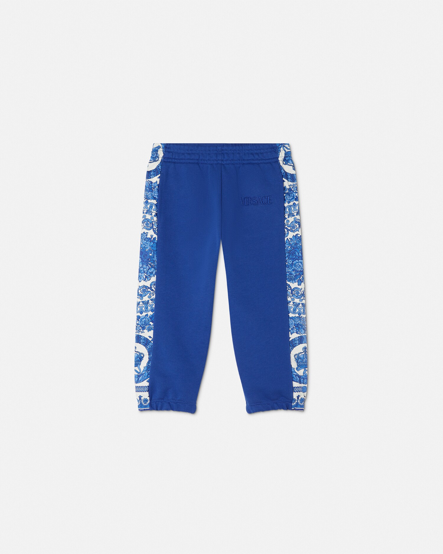 VERSACE キッズ ロゴ コットン ブレンド フレア パンツ VERSACE キッズ ロゴ コットン ブレンド フレア パンツ 子供服