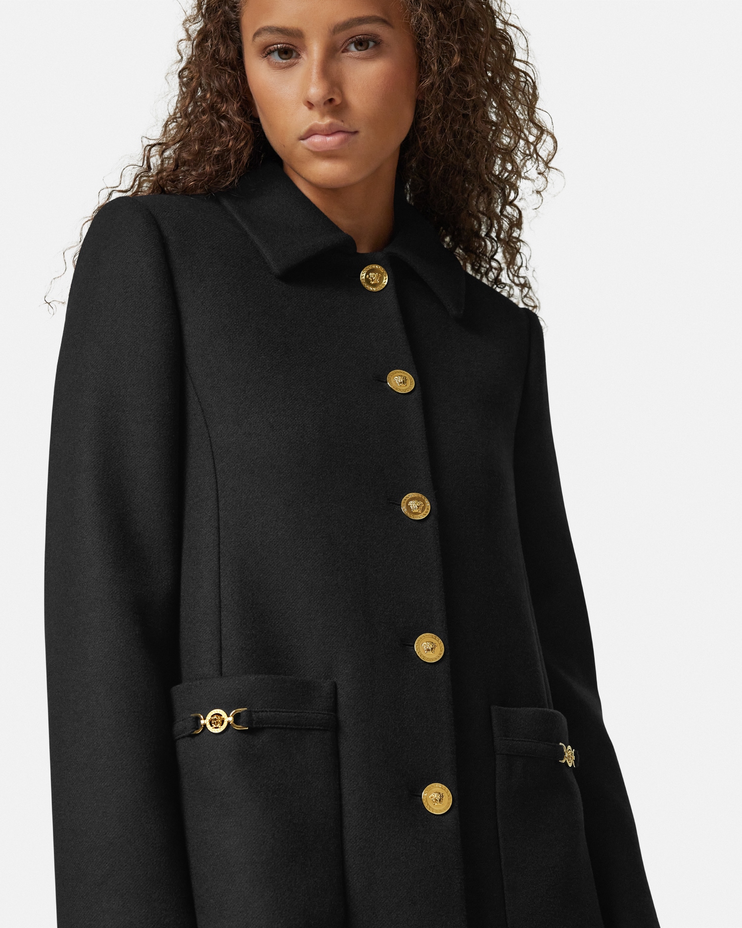 ウールブレンド Aライン コート | VERSACE JP