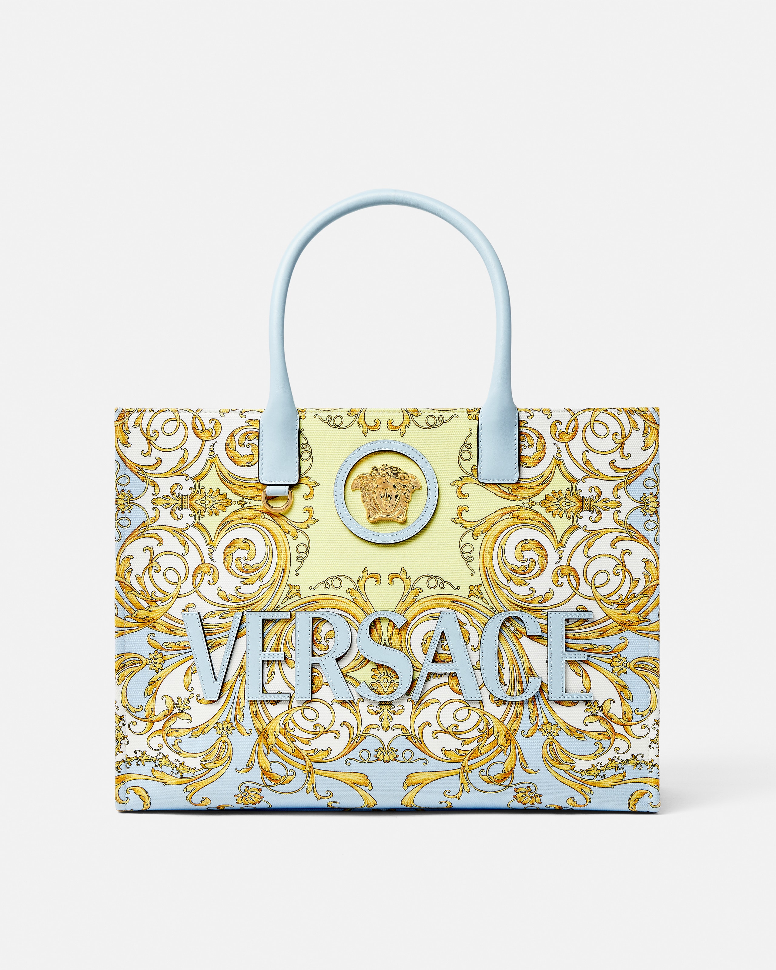 【美品】Versace メデューサ ロゴ トートバッグ 美品】Versace メデューサ ロゴ トートバッグ トート バッグ ラ