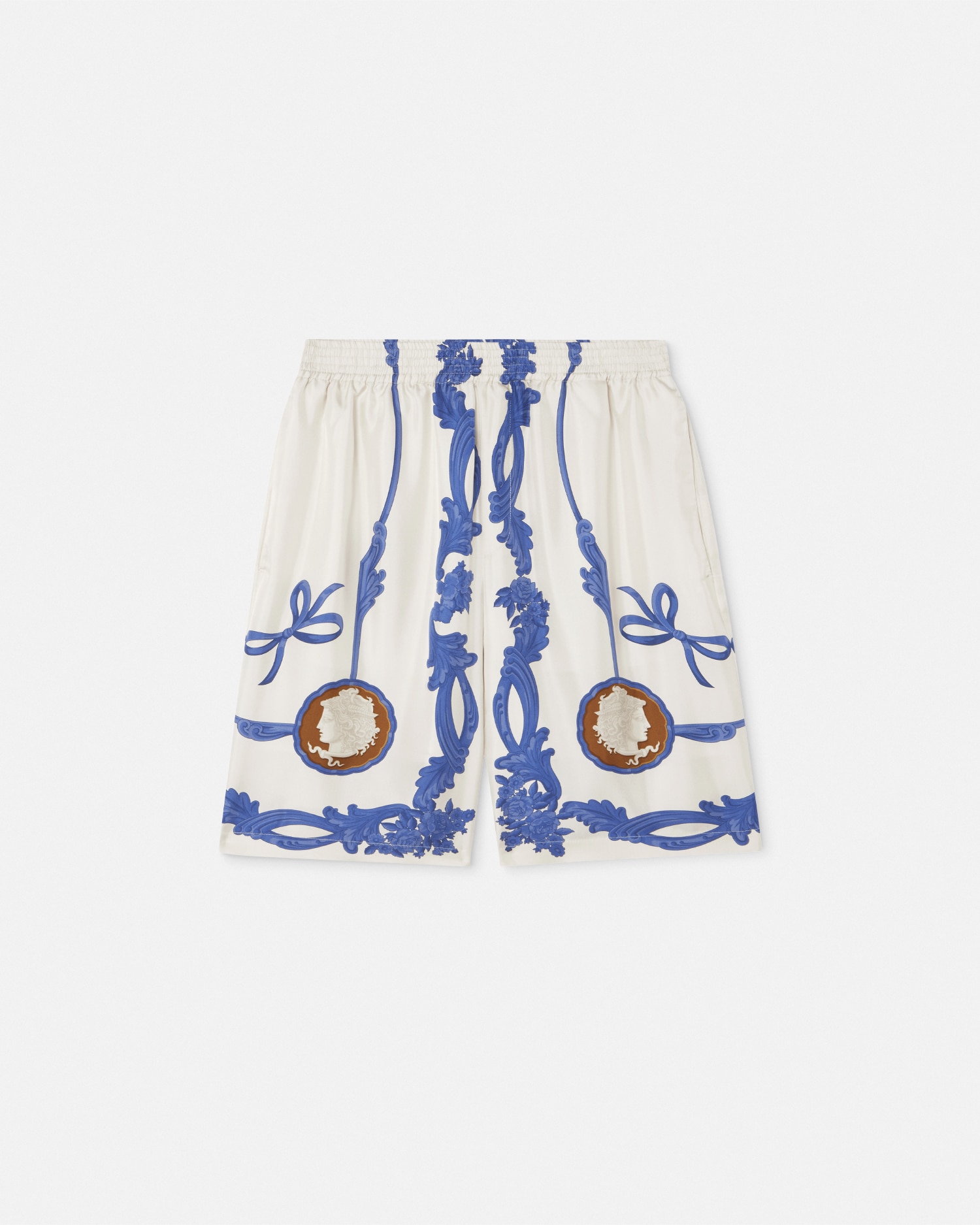 シルク ショートパンツ カメオ プリント | VERSACE JP