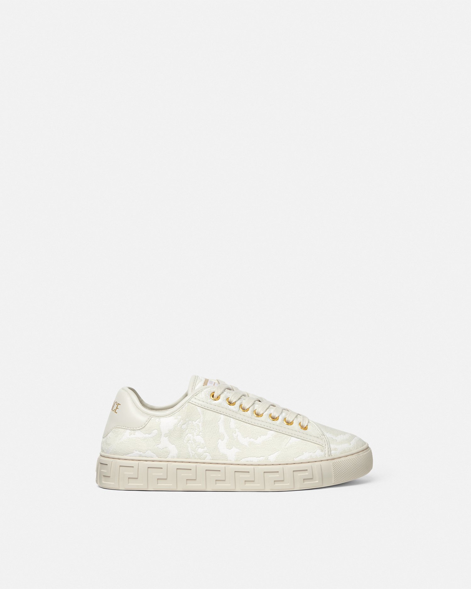 VERSACE オールオーバー グレカ スニーカー ブラウン VERSACE - Versace ヴェルサーチ スニーカー グレカスニーカーの