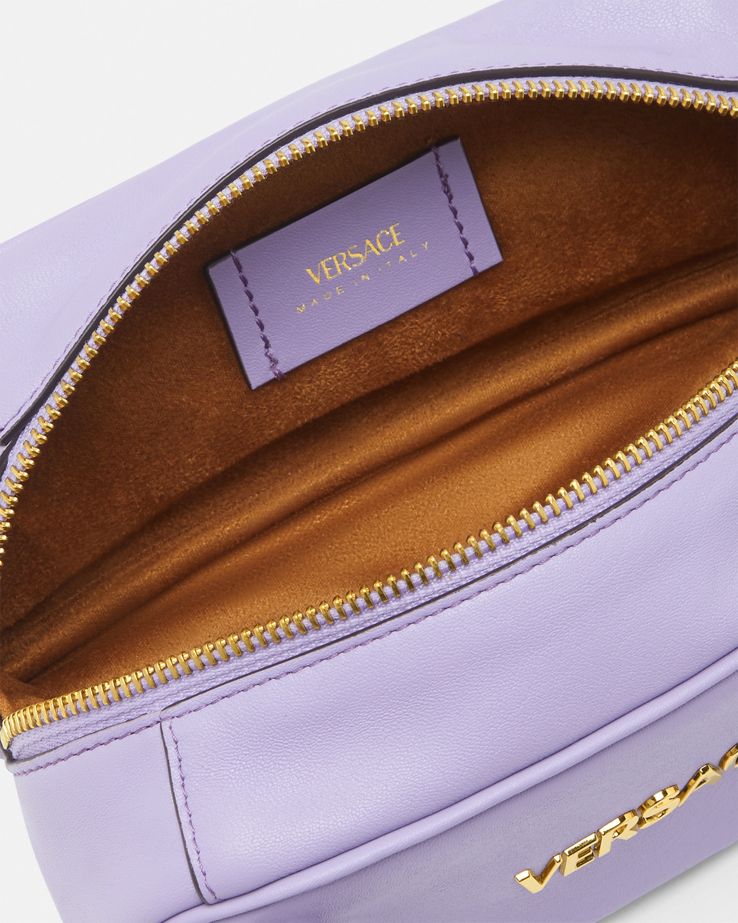 関税込 VERSACE＊ボウリング タグ ショルダーバッグ ターコイズ ボウリング ショルダー バッグ ヴェルサーチェ タグ ブルー