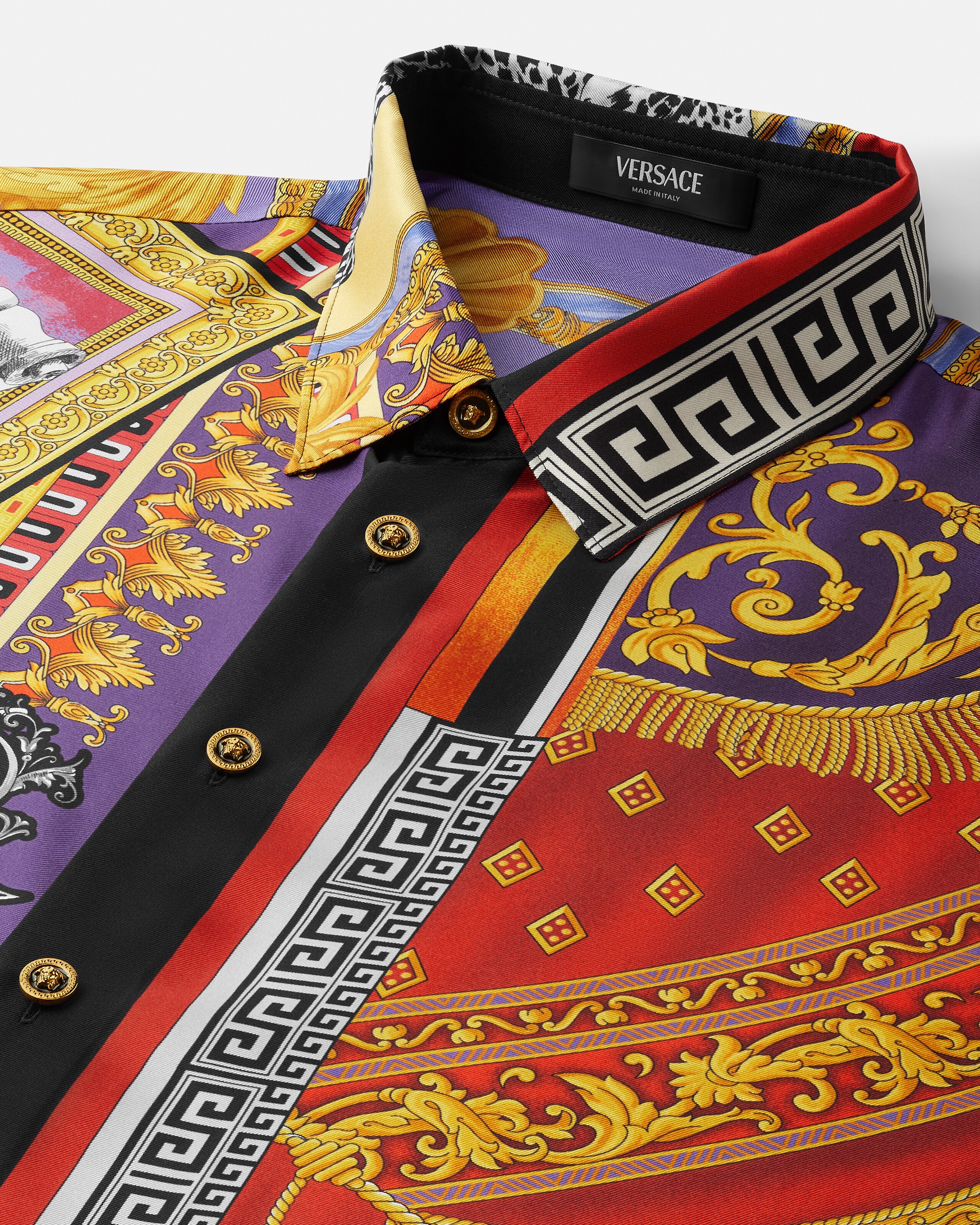 <レア>Versace シルクシャツ 90_1019438-