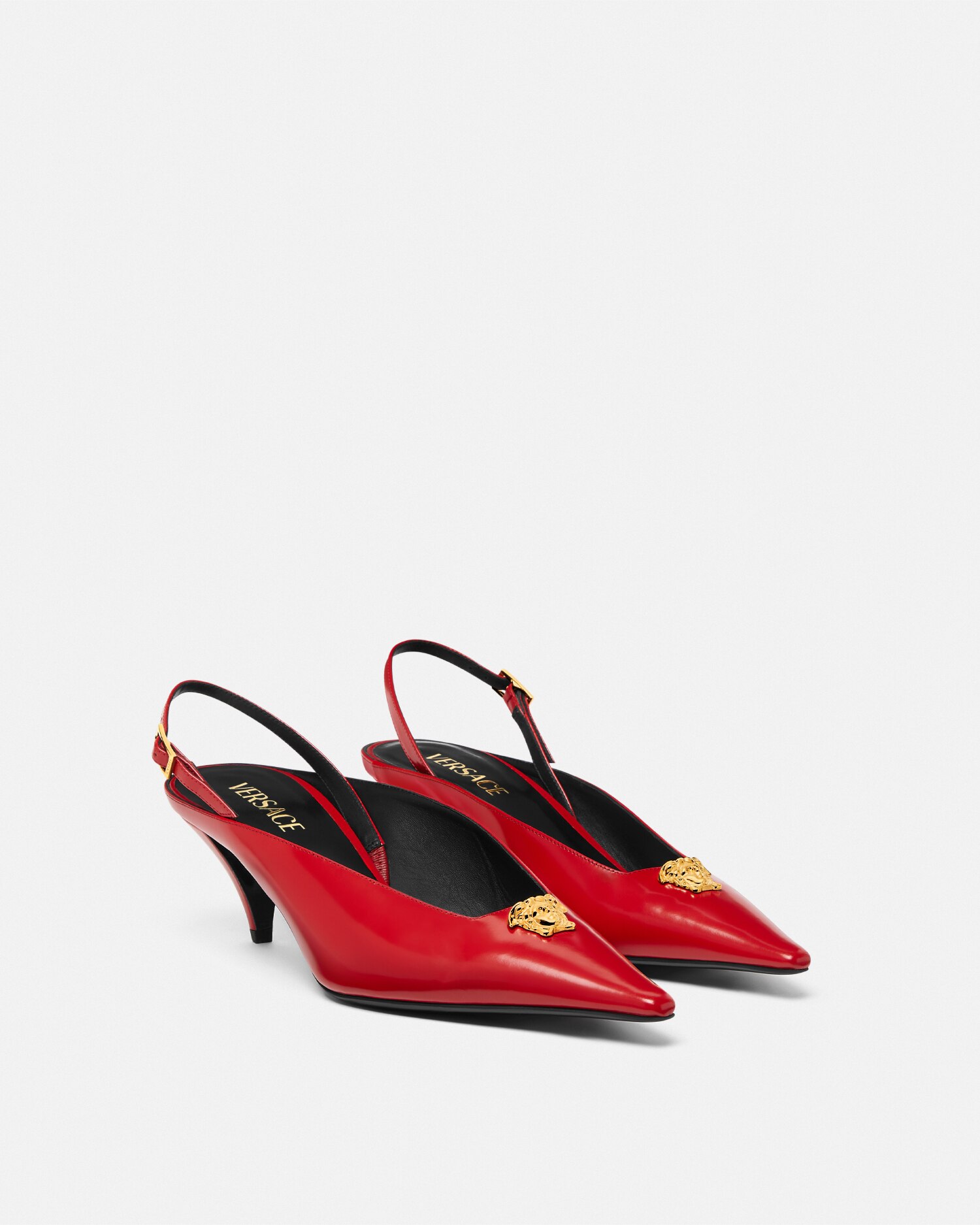ヴェルサーチェ☆アリア サテン スリングバック パンプス 110 mm VERSACE】アリア サテン スリングバック パンプス 110 mm