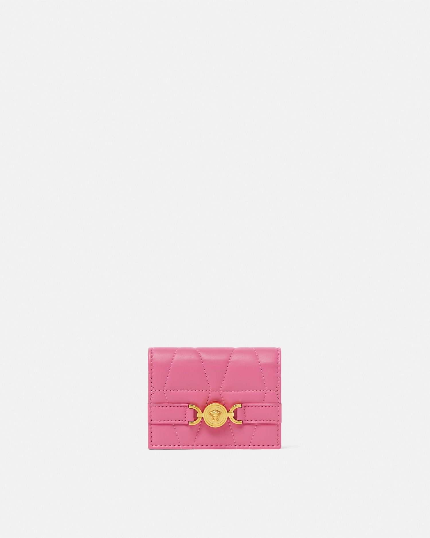 美品 GIANNI VERSACE レザー 三つ折り財布 ピンク メデューサ 楽天市場】ヴェルサーチ 財布 レディース VERSACE ラウンド