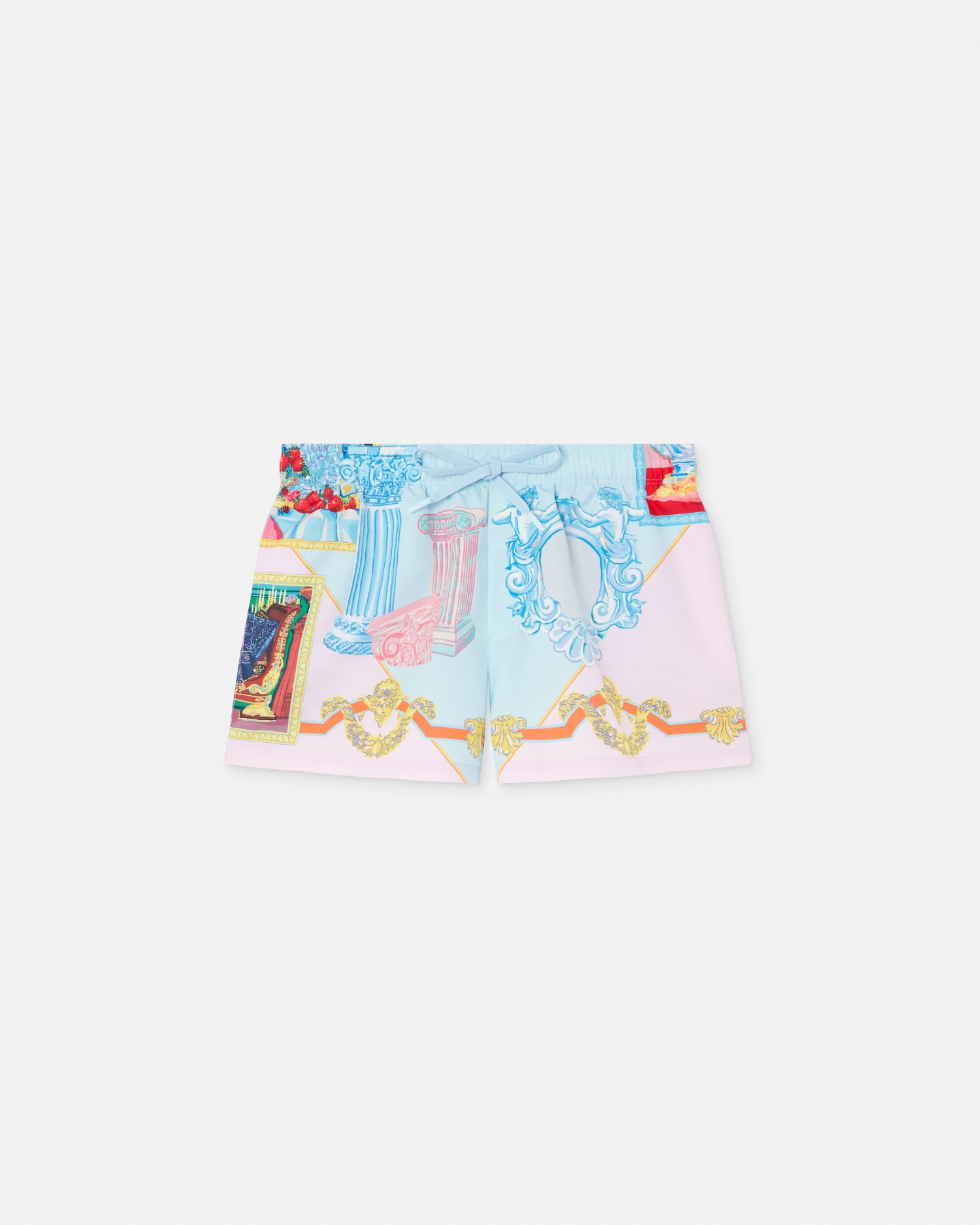 【VERSACE】スイムウェア 10086251A02262 グレカ ボーダー スイム ショートパンツ | VERSACE JP