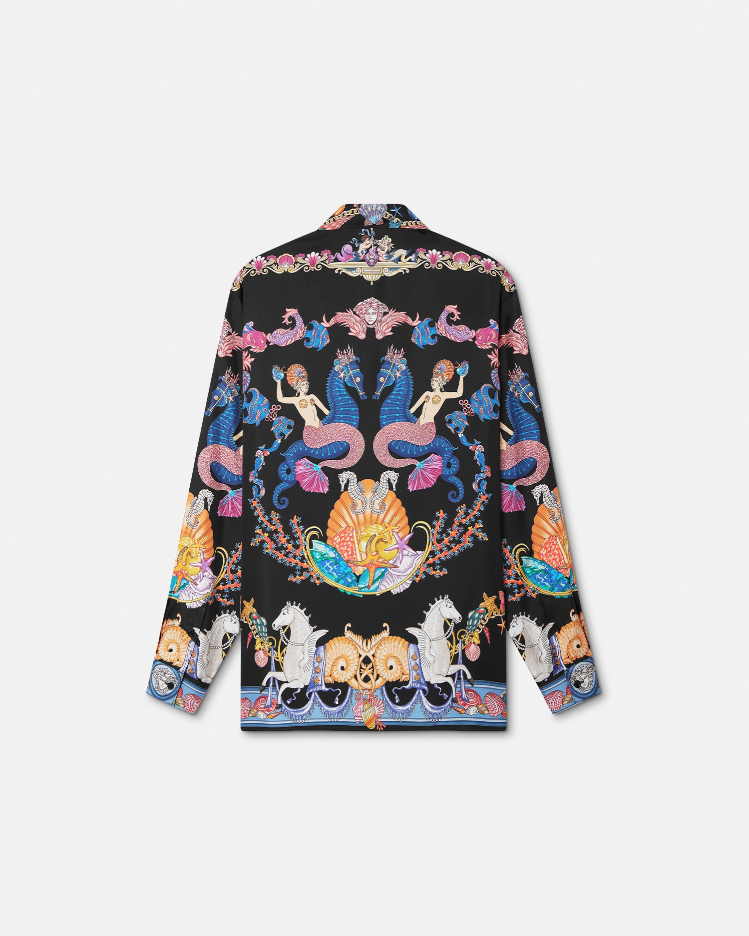 Gianni Versace Cut Out Safety Pin Leather Jacket