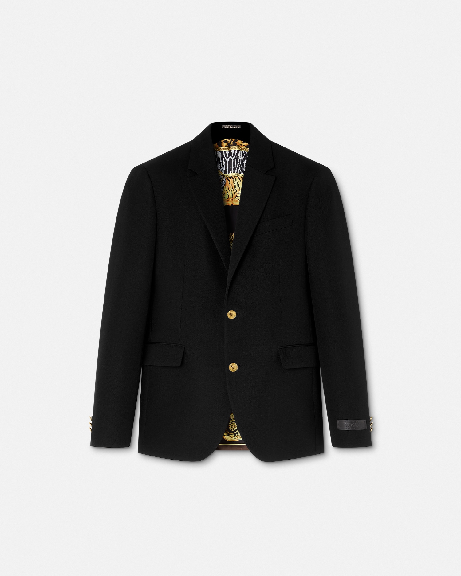 24時間限定値下VERSACE COLLECTION ネイビー ウール ブレザー 90_1021530-
