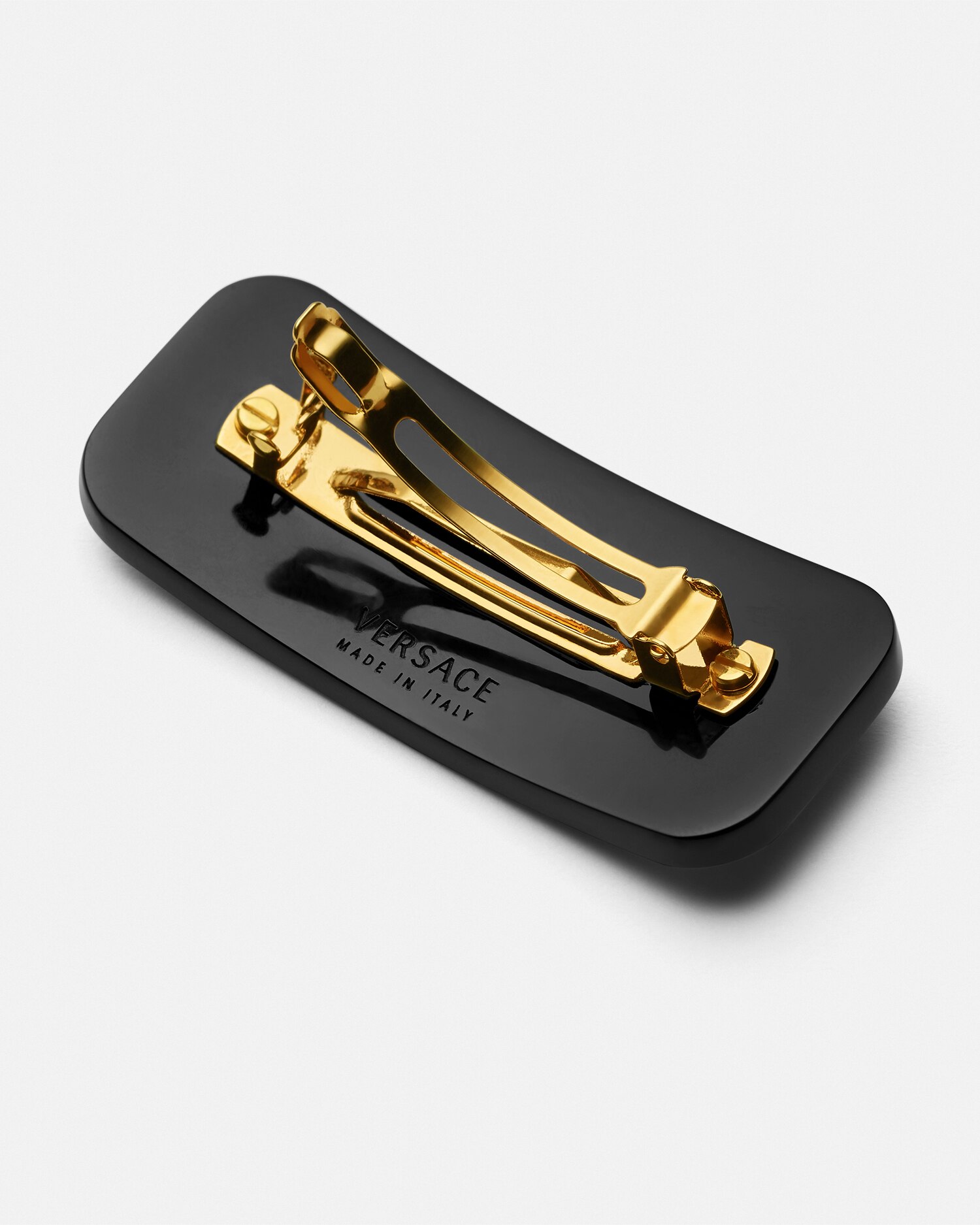 VERSACE 左用 クリスタル ヘア クリップ ヴェルサーチェ ミラノ 90_1019100-