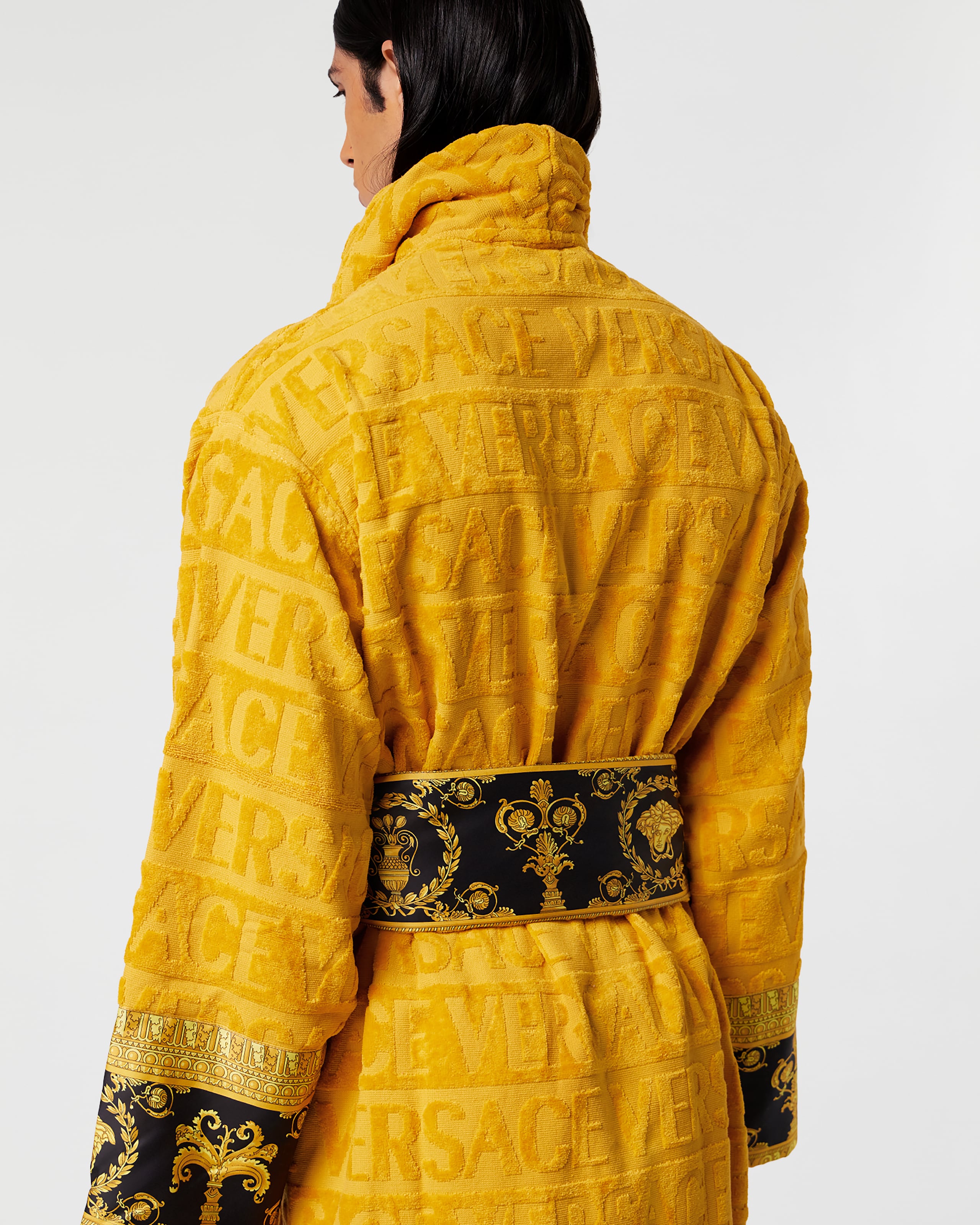 I ♡ バロック バスローブ イエロー | VERSACE JP
