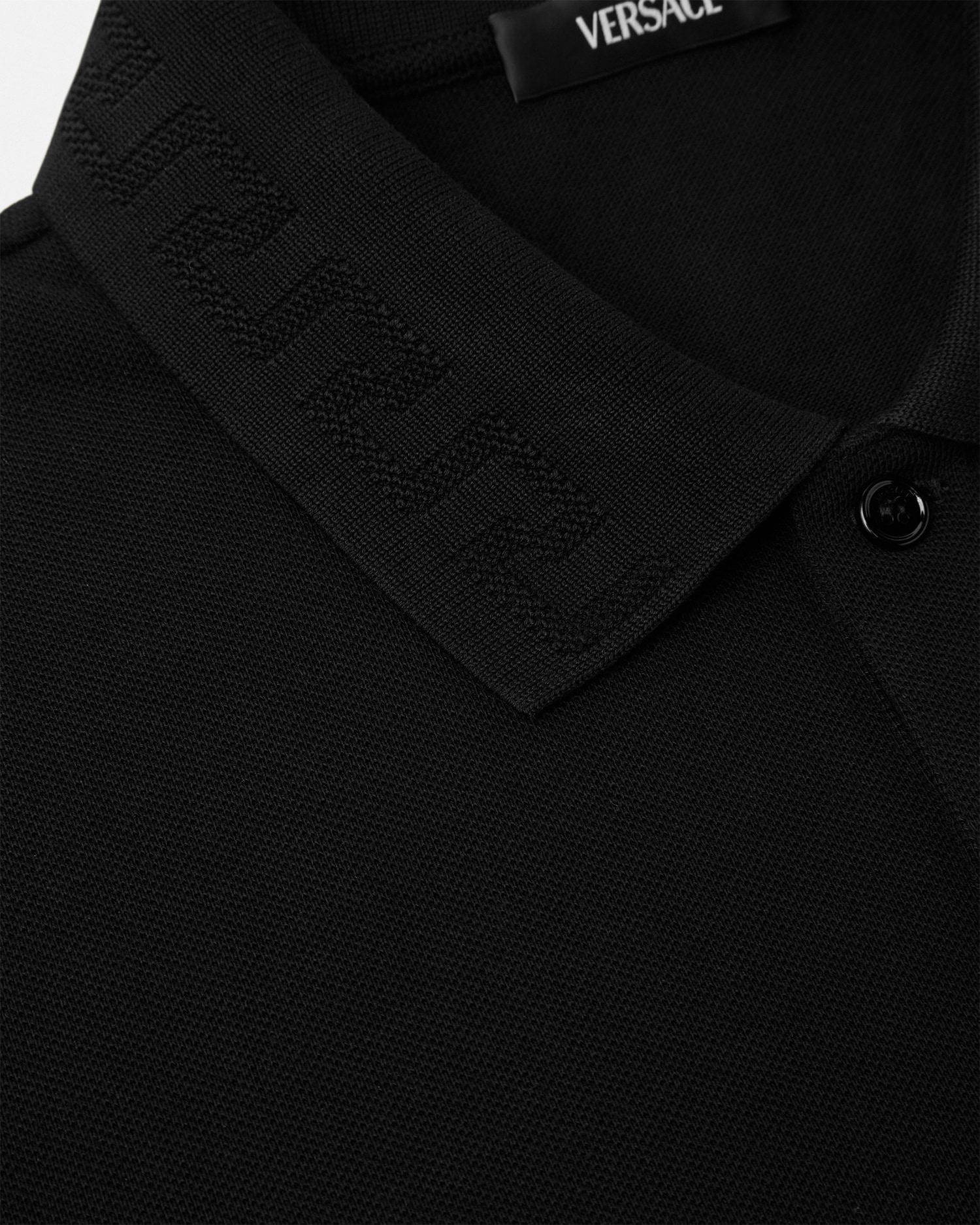 VERSACE メデューサ刺繍ポロシャツ メドゥーサ ロゴ刺繍 ポロ シャツ（ポロシャツ）｜VERSACE