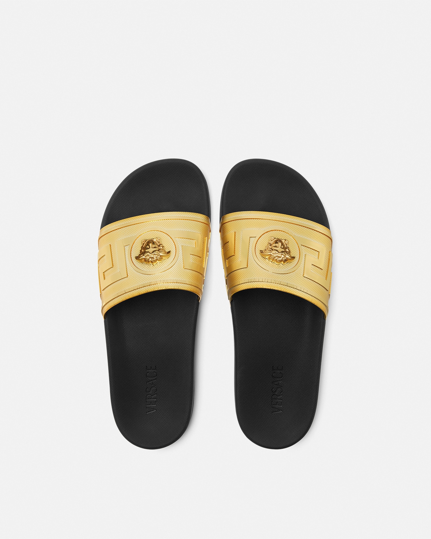 直営店☆VERSACE☆メドゥーサ ラバースライダー サンダル ラ メドゥーサ スライダーサンダル | VERSACE JP