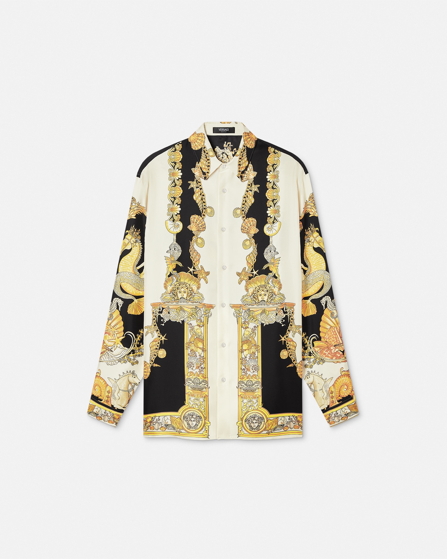 VERSACE - ヴェルサーチェ VERSACE シルクシャツ バロック柄