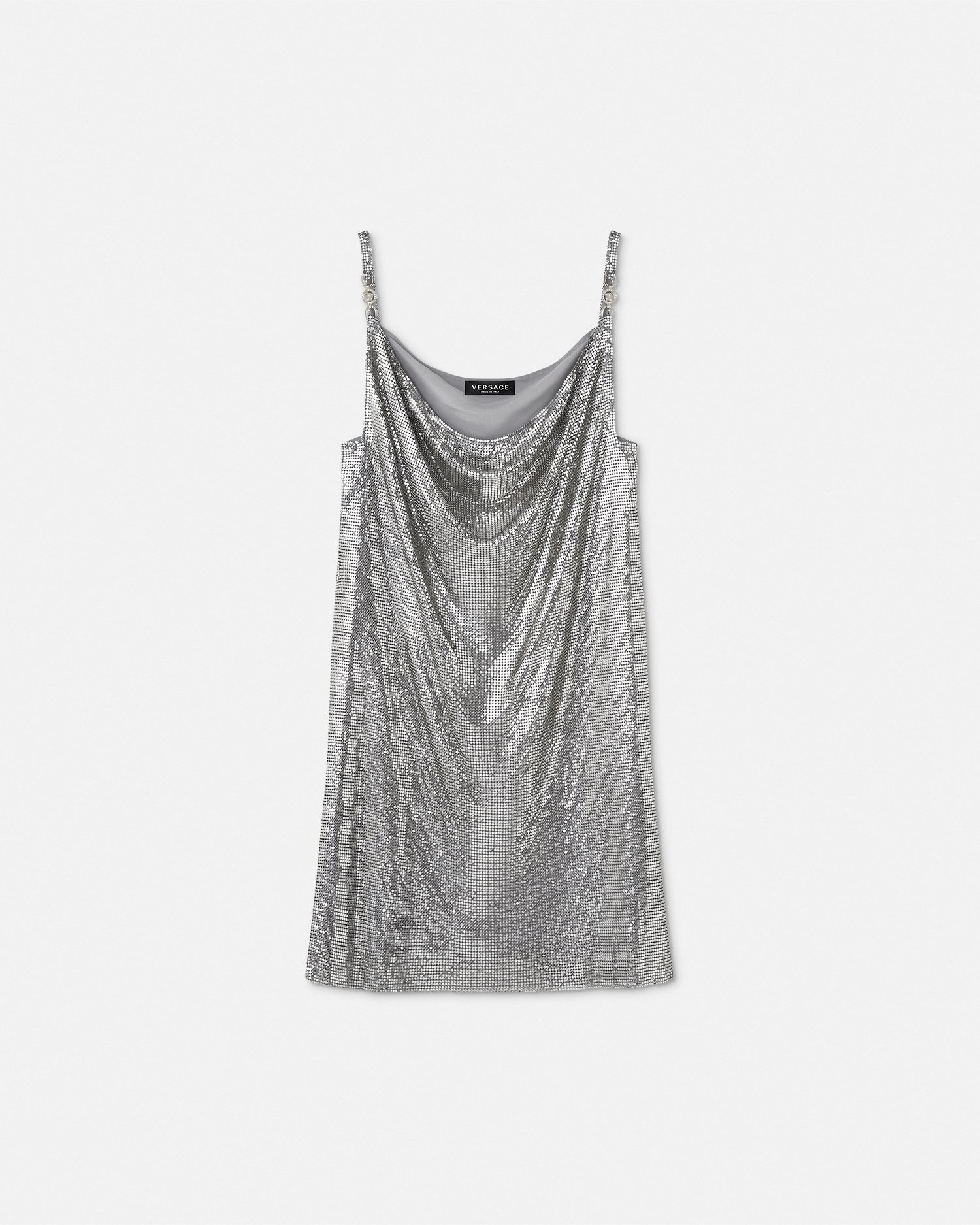 【関税込み】Versace ピンク Slashed ミニドレス Versaceのピンク Slashed ミニドレスがセール中