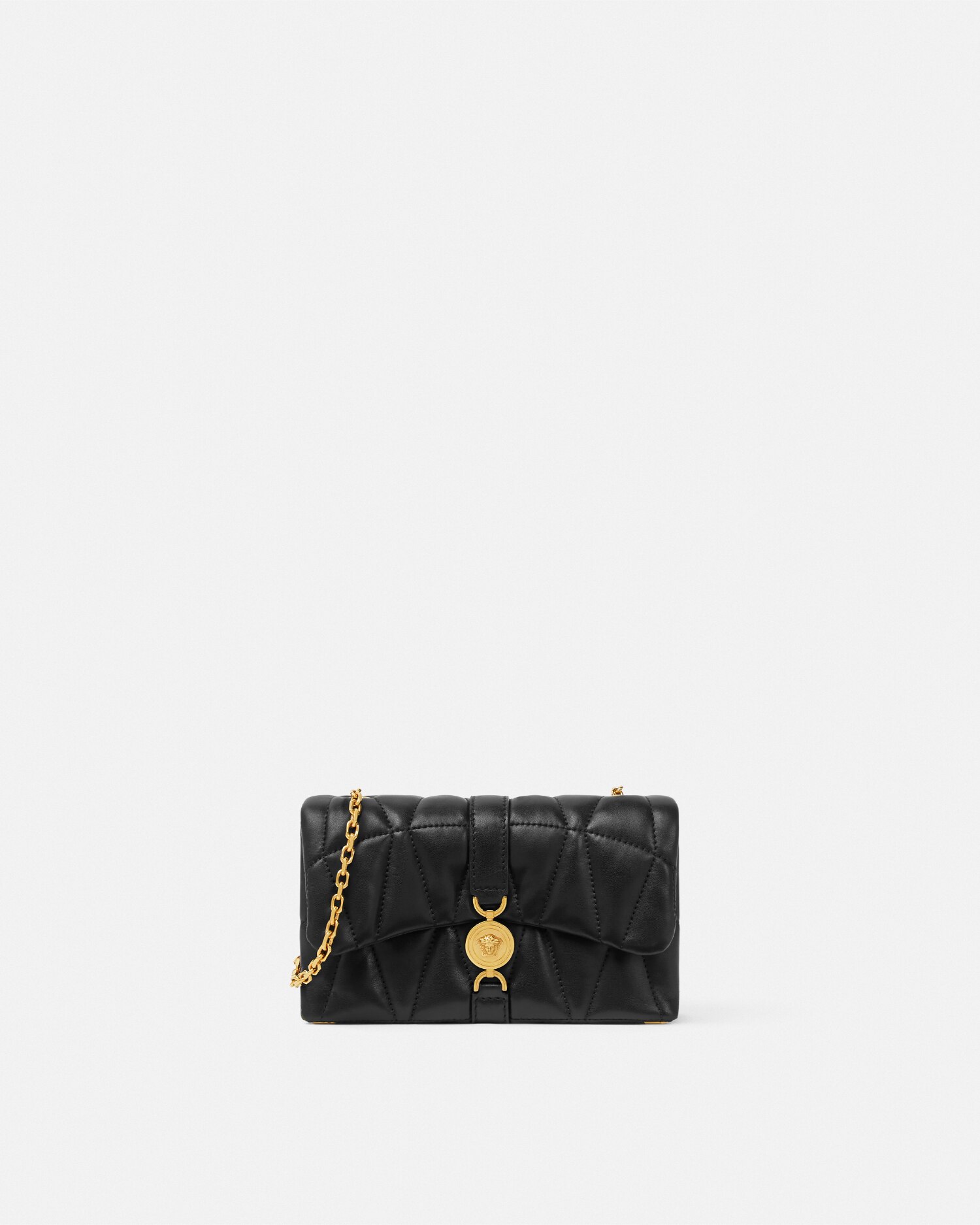 キルティング ミニ バッグ クレイオ ブラック,ゴールド | VERSACE JP