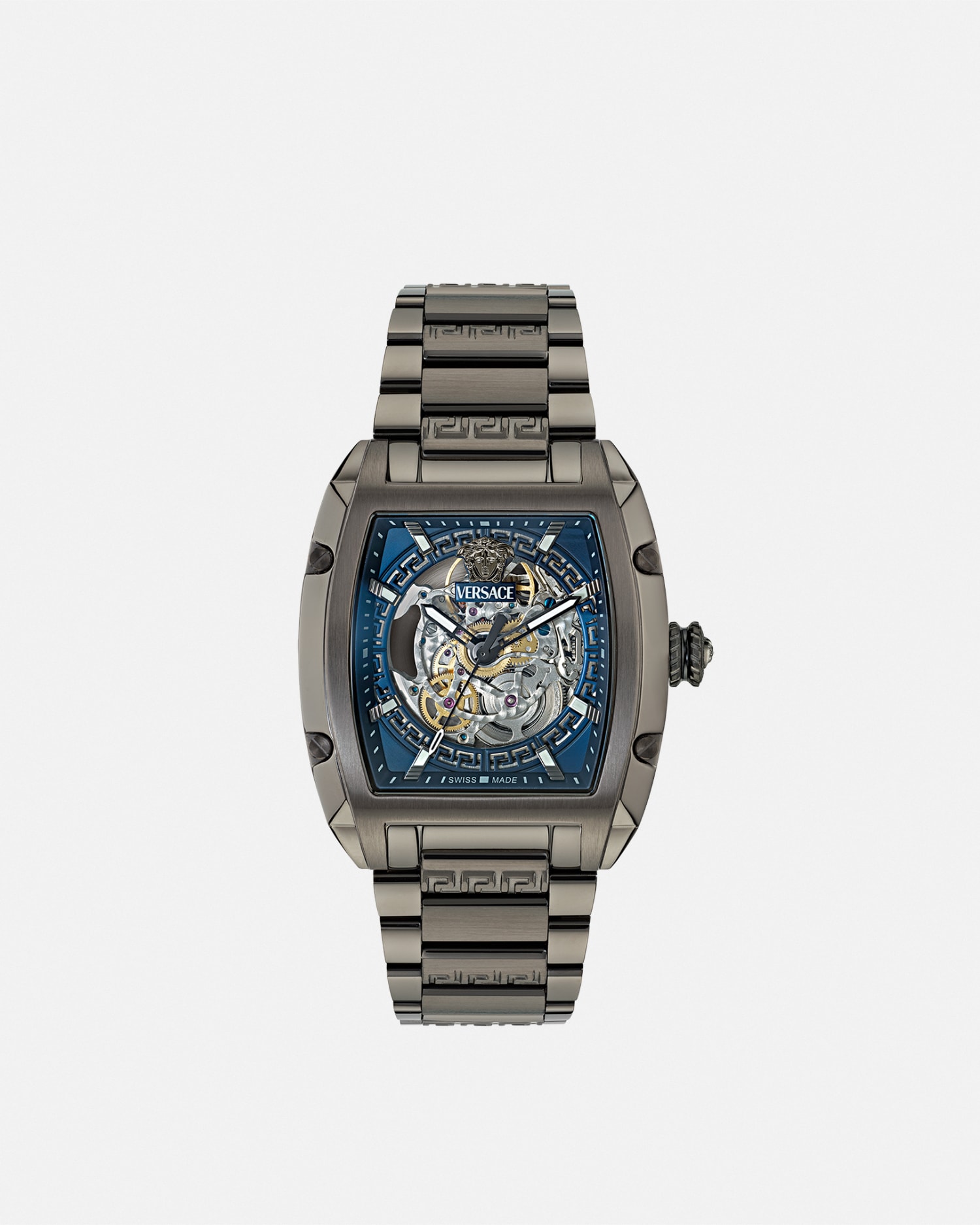 ヴェルサーチェ ドミナス スケルトン ウォッチ グレー | VERSACE JP